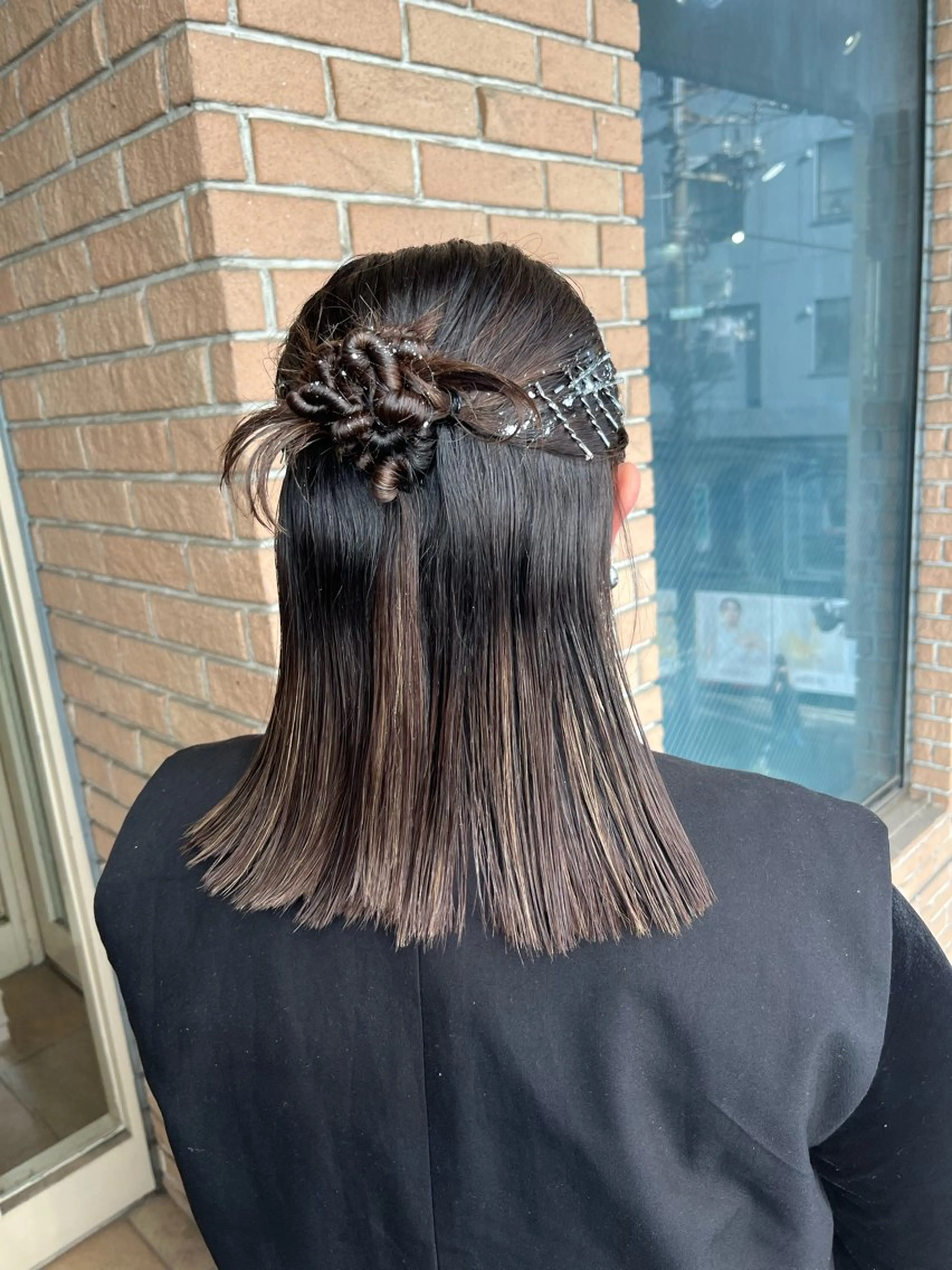 セミロング ヘアアレンジ ヘアセット ヘアセット💘 似合わせカラーのヘアスタイル