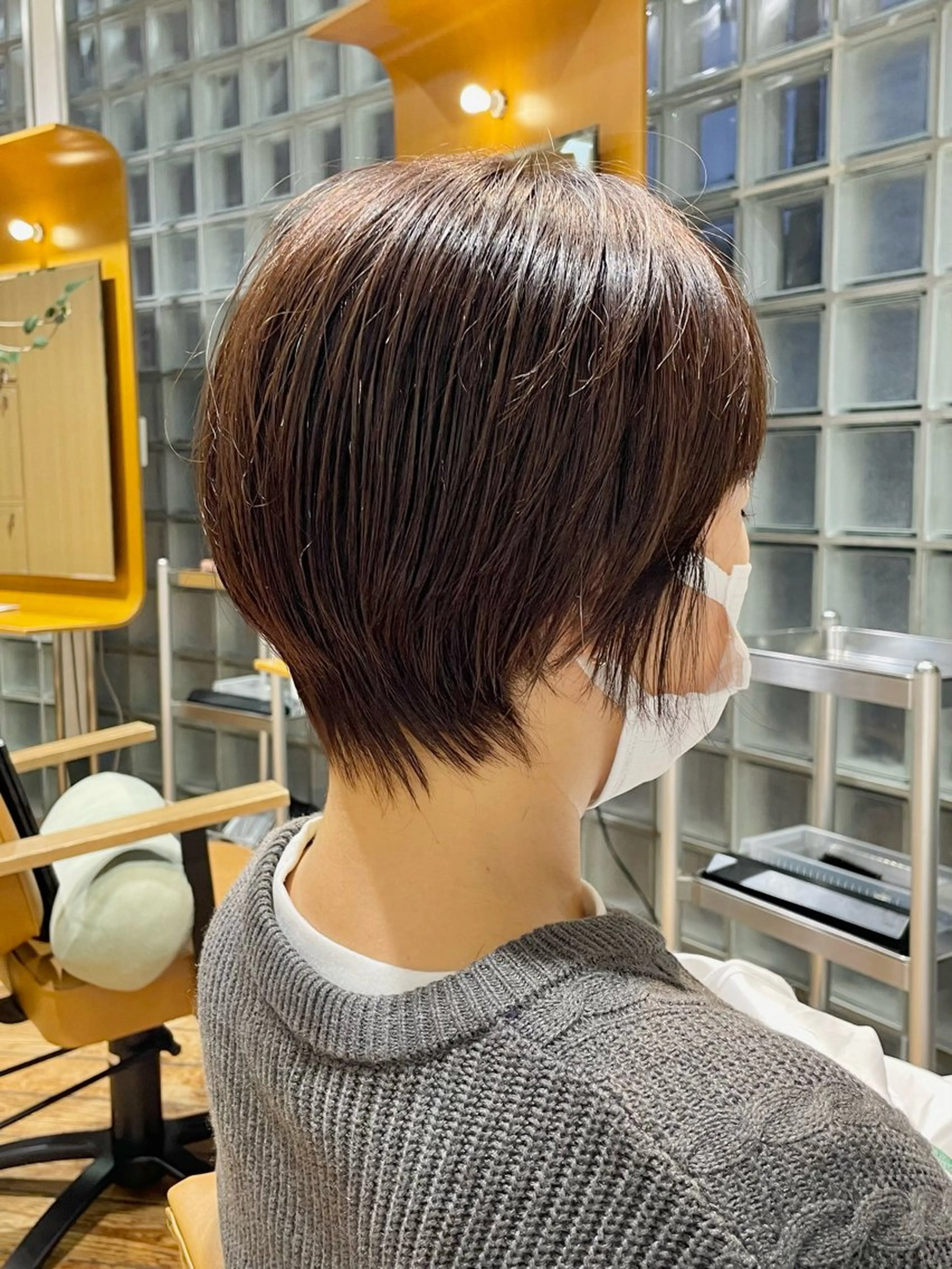 ショート ショートヘア ヘアカラー マツゴウ　カズヤ/金 沢文庫／パーマのヘアスタイル