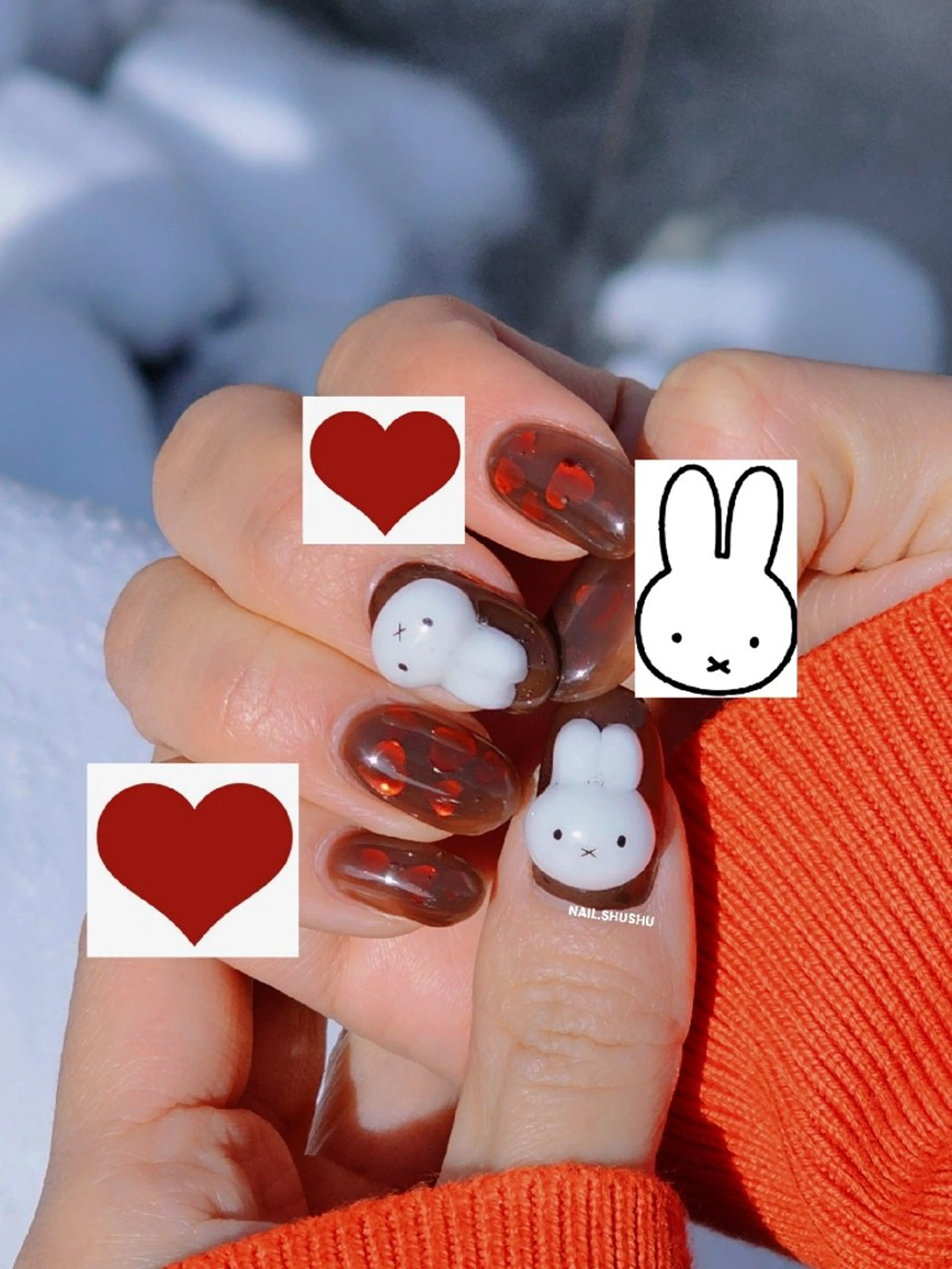 ネイル 3dパーツ/流行り 👧shushu❤️のネイルデザイン