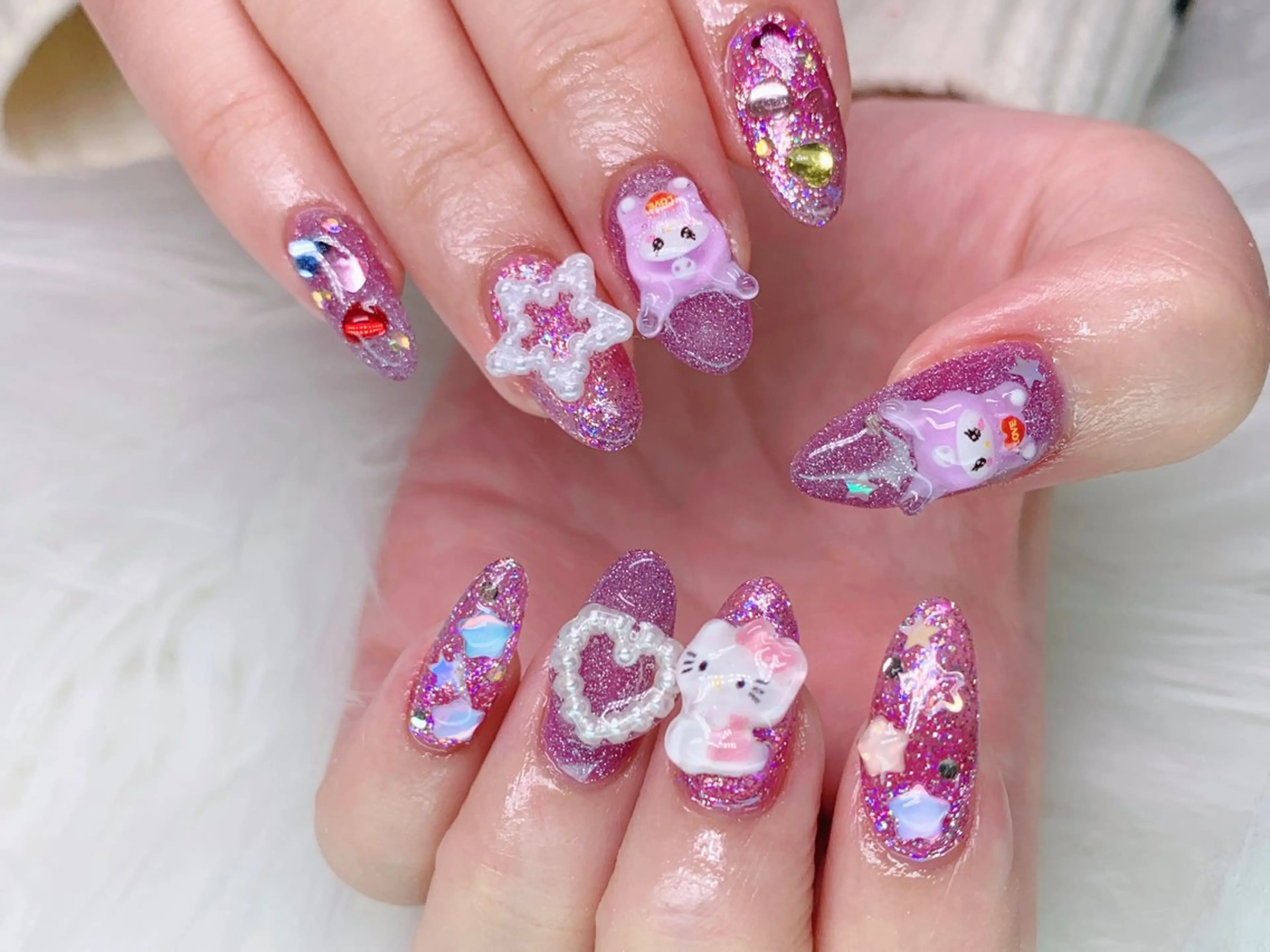 ネイル 韓国ネイル ロングネイル 春ネイル ワンホンネイル 冬ネイル H'ami nail salon所属・ハミネイルサロン ハナのネイルデザイン