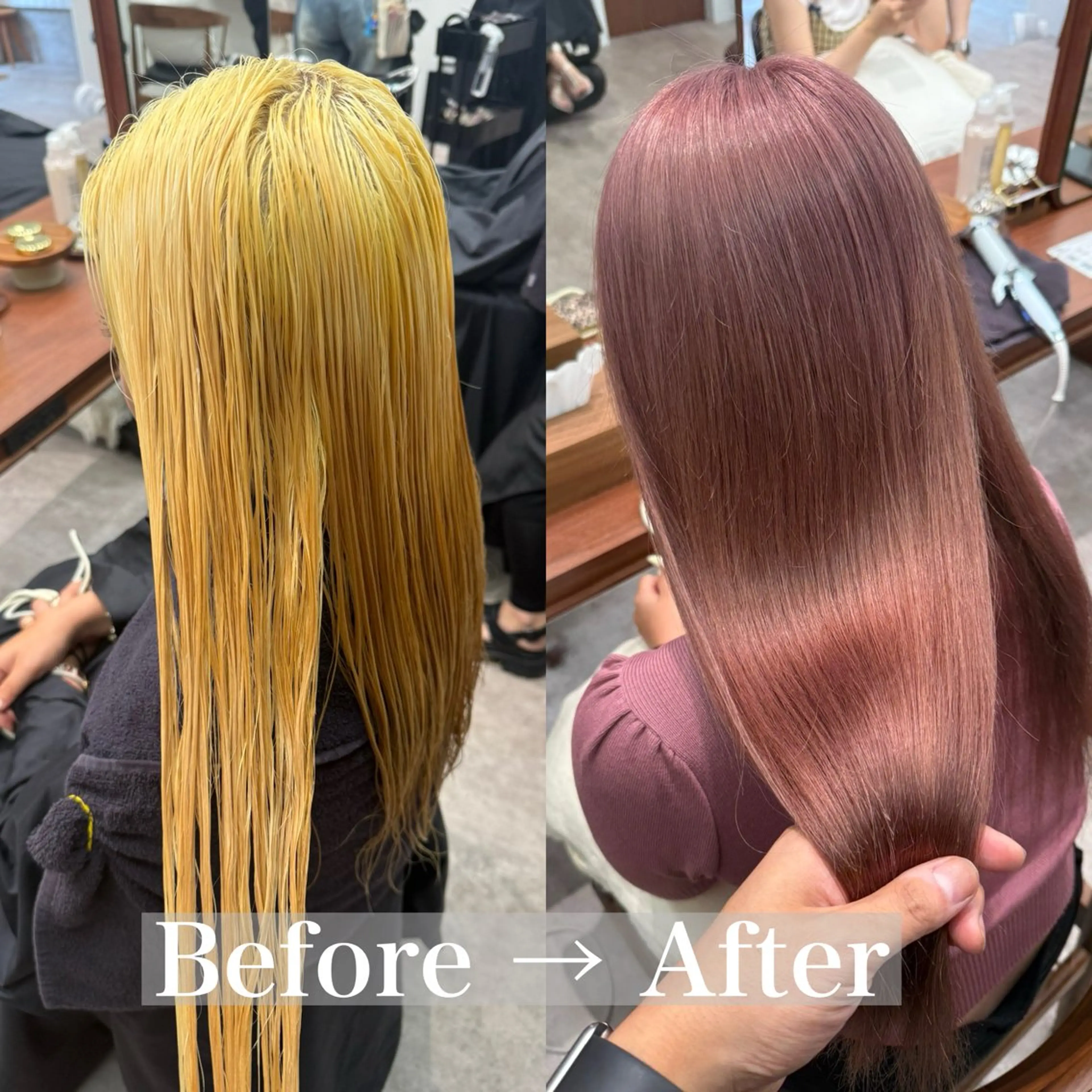 セミロング カラー ブリーチ ダブルカラー イヤリングカラー イルミナカラー ブリーチなしカラー ヘアカラー トリートメント 立川✨ブリーチ/ ケアブリーチ特化✨のヘアスタイル