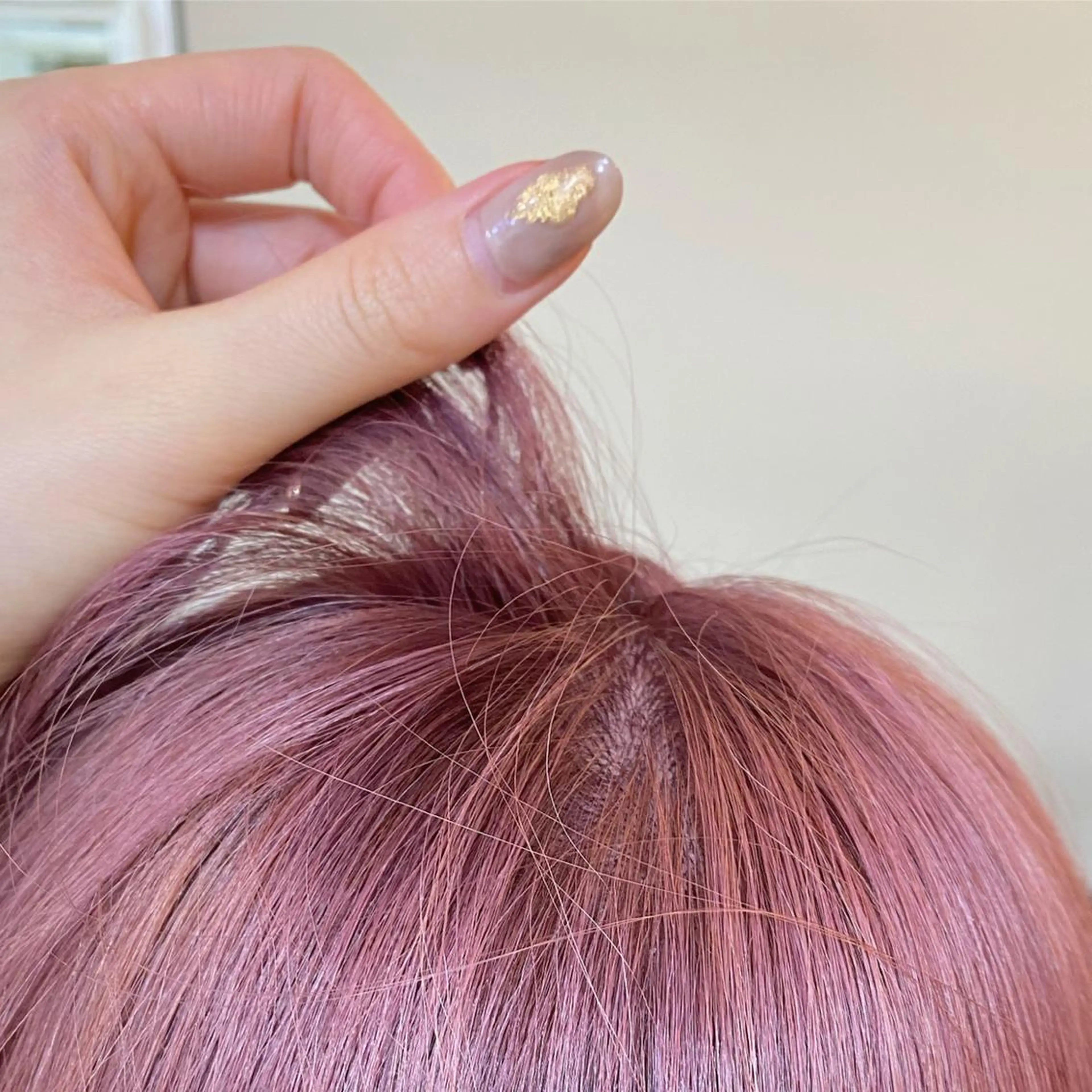 ミディアム カラー ヘアアレンジ マツエク・マツパ アイブロウ ピンクカラー 眉カラー カラーマツエク Noah's　Ark所属・透明感カラー🫧ヘア セット🫧松本菜月の眉毛・アイブロウイメージ