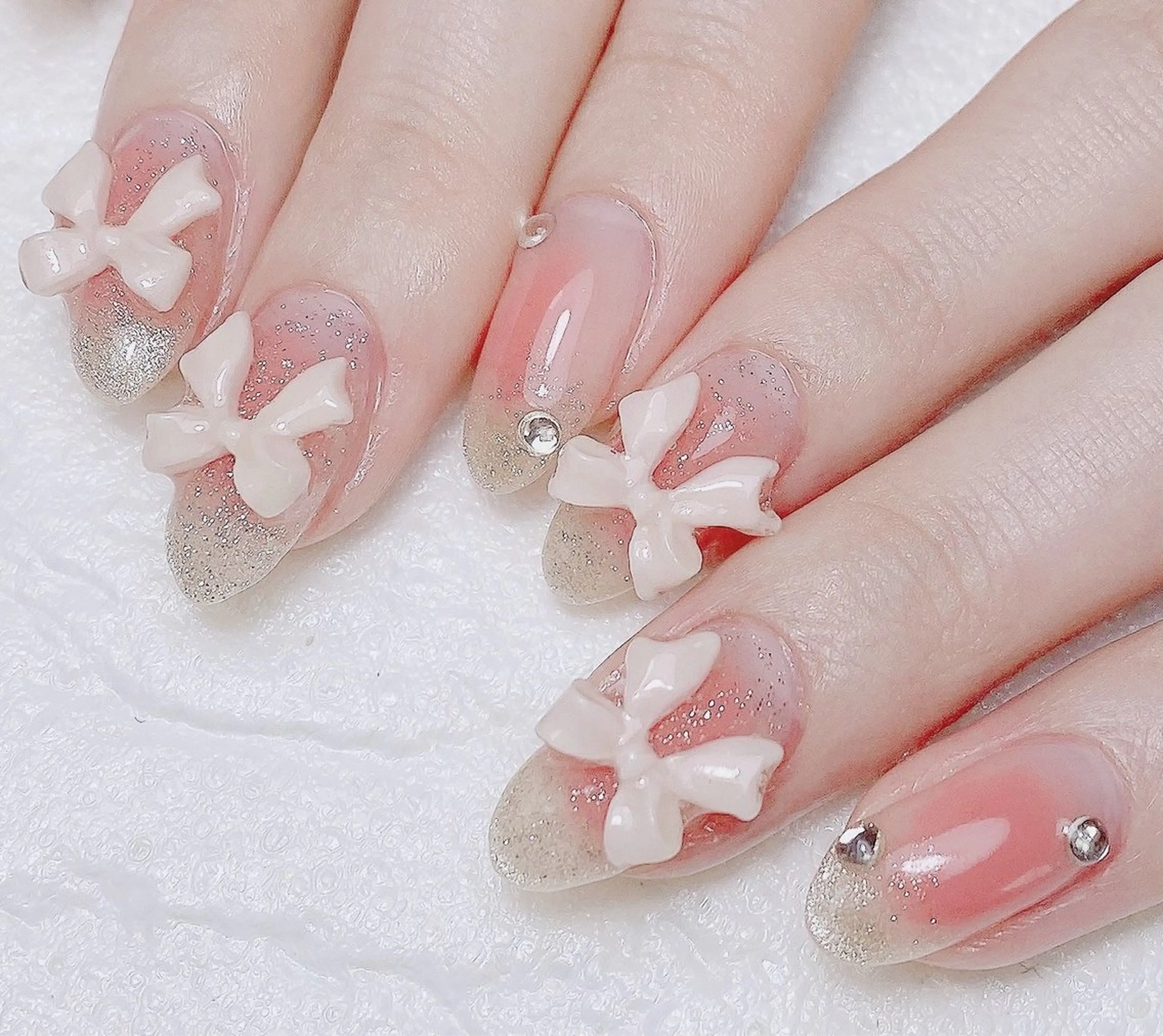 ネイル チークネイル フラッシュネイル フレンチネイル マグネットネイル マグネットフレンチ ハンドネイル Nail Salon K 🧸美爪育成のネイルデザイン