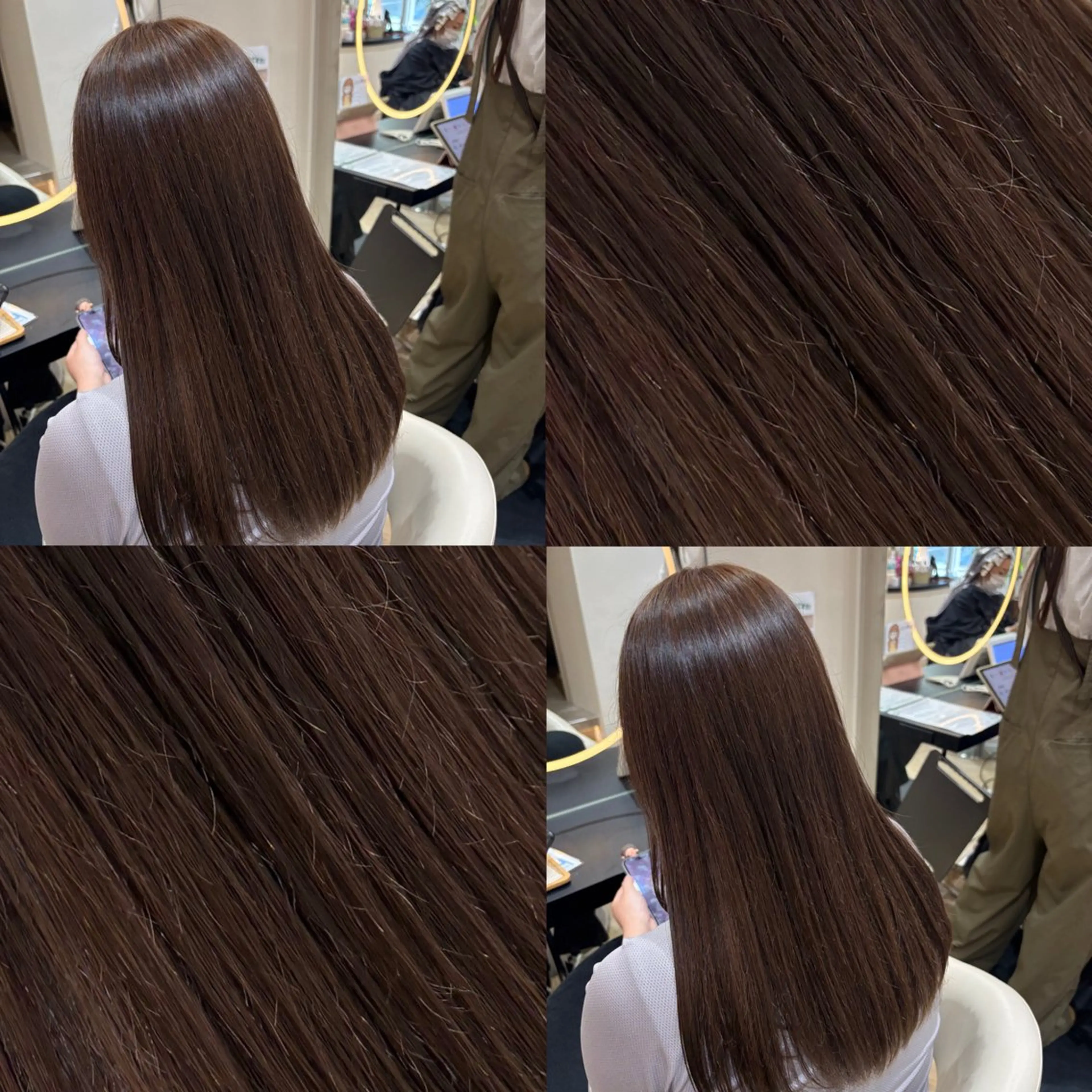 🫧ワンカラー+1stepトリートメント🫧集中ヘアパックでサラサラな手触りに✨の写真