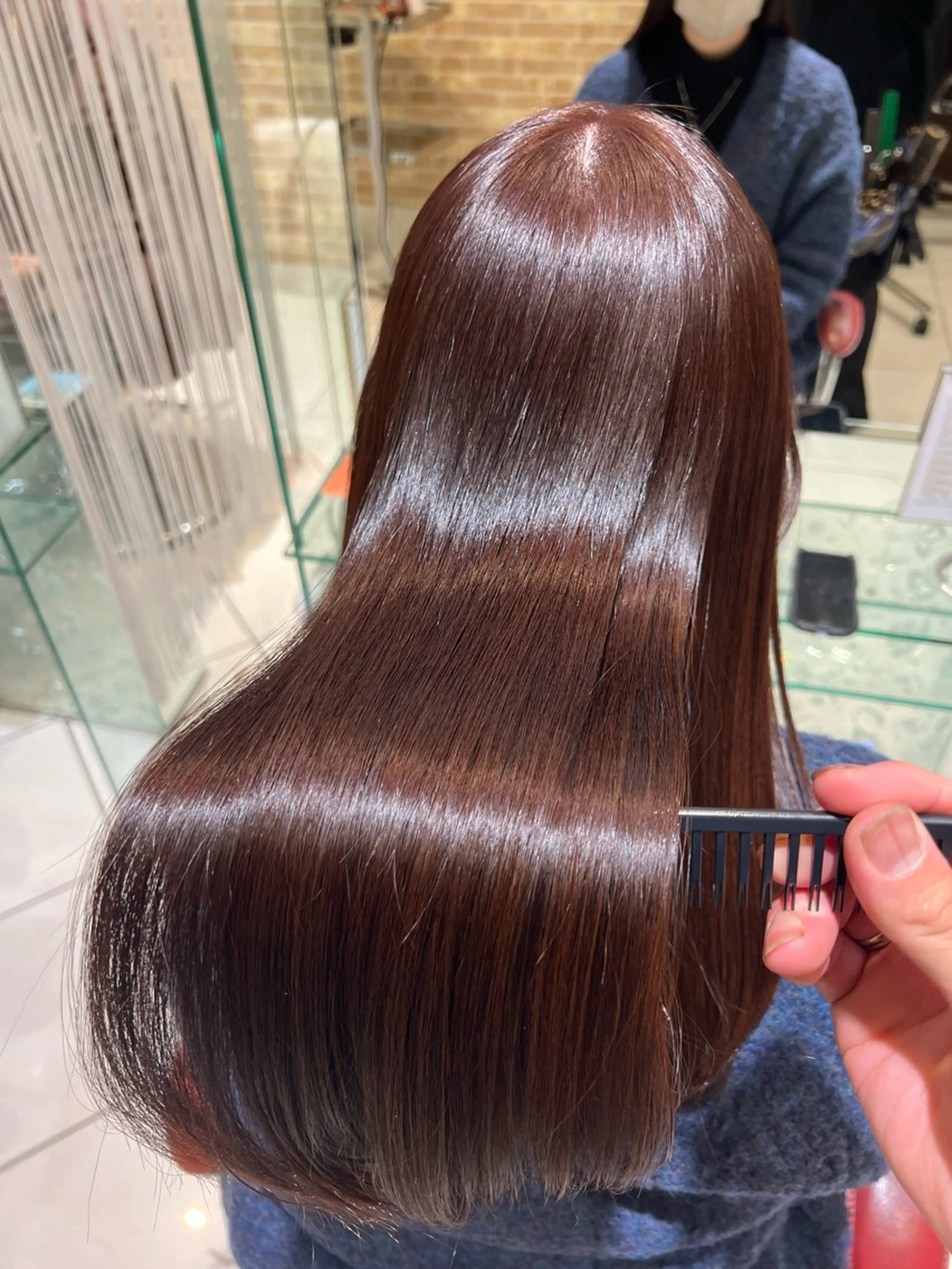 ロング カラー バレイヤージュ ブリーチ ケアブリーチ 透明感カラー デザインカラー カット ヘアカラー トリートメント ボブ/ハイトーン髪質 改善/越谷✨クラモチのヘアスタイル