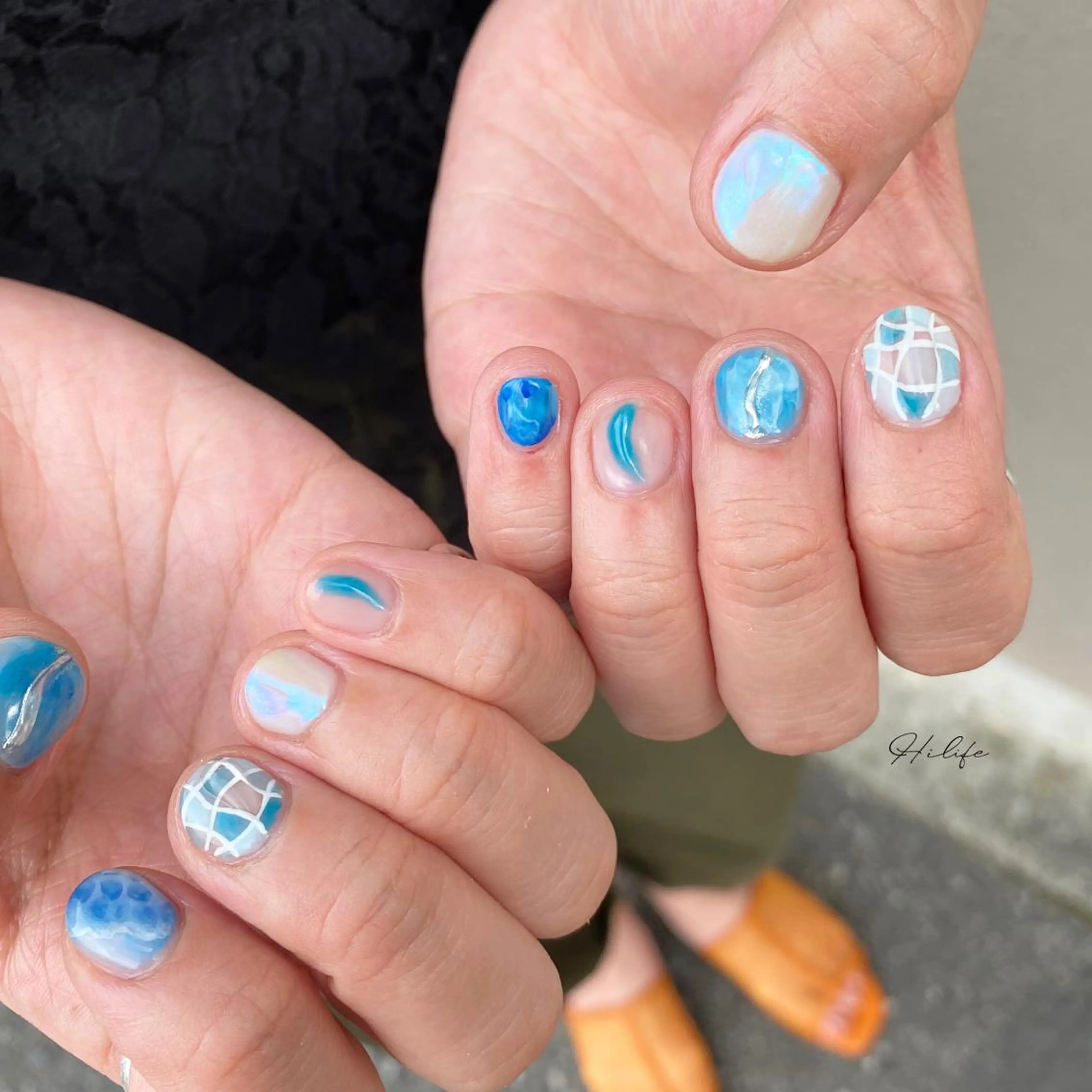 ネイル 持ち込み 夏ネイル ネイルチップ ハンドネイル Nail Adore.のネイルデザイン
