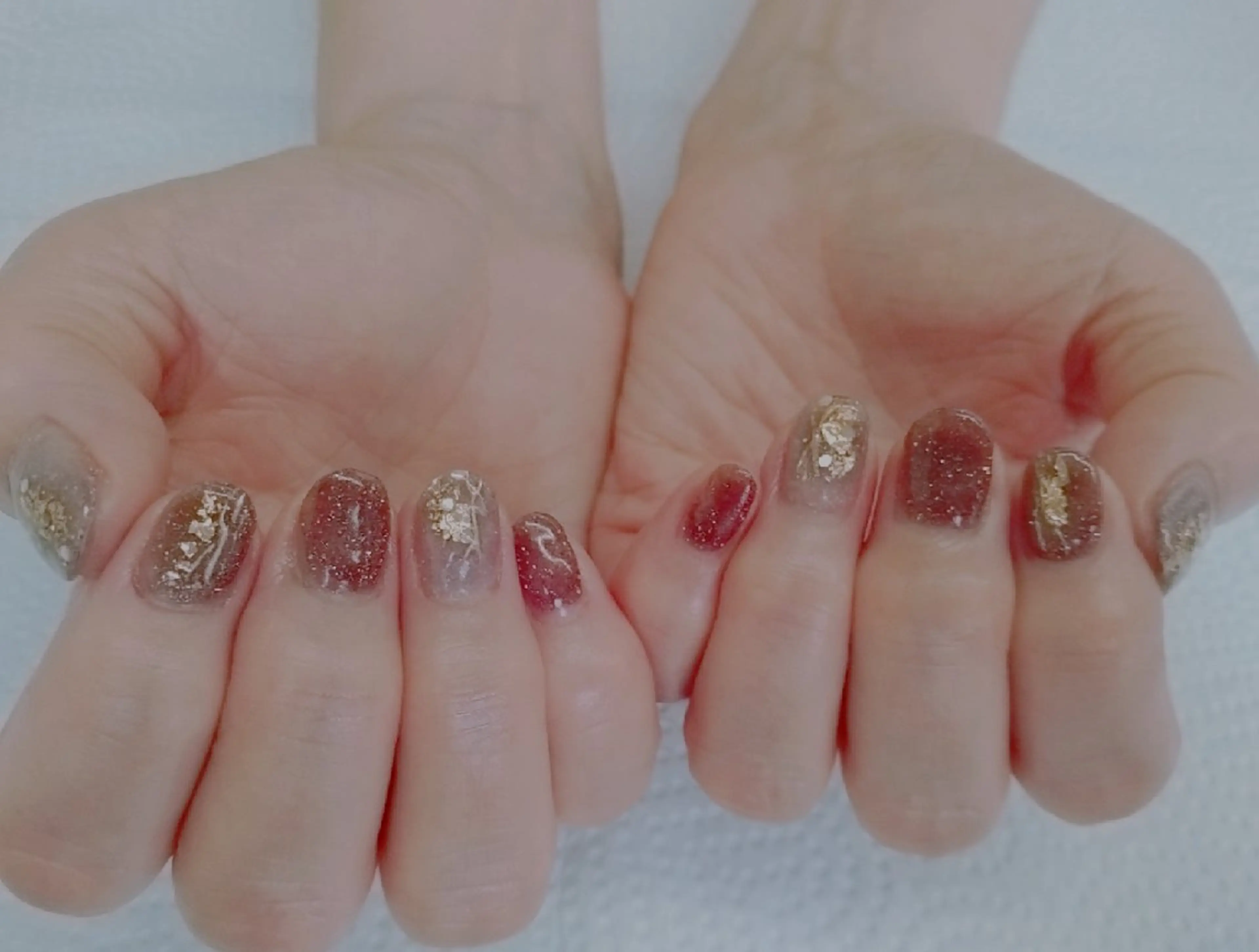 ネイル フラッシュネイル ハンドネイル ハンドケア プライベートサロン RosyLily所属・プライベートサロン Rosy Lilyのネイルデザイン