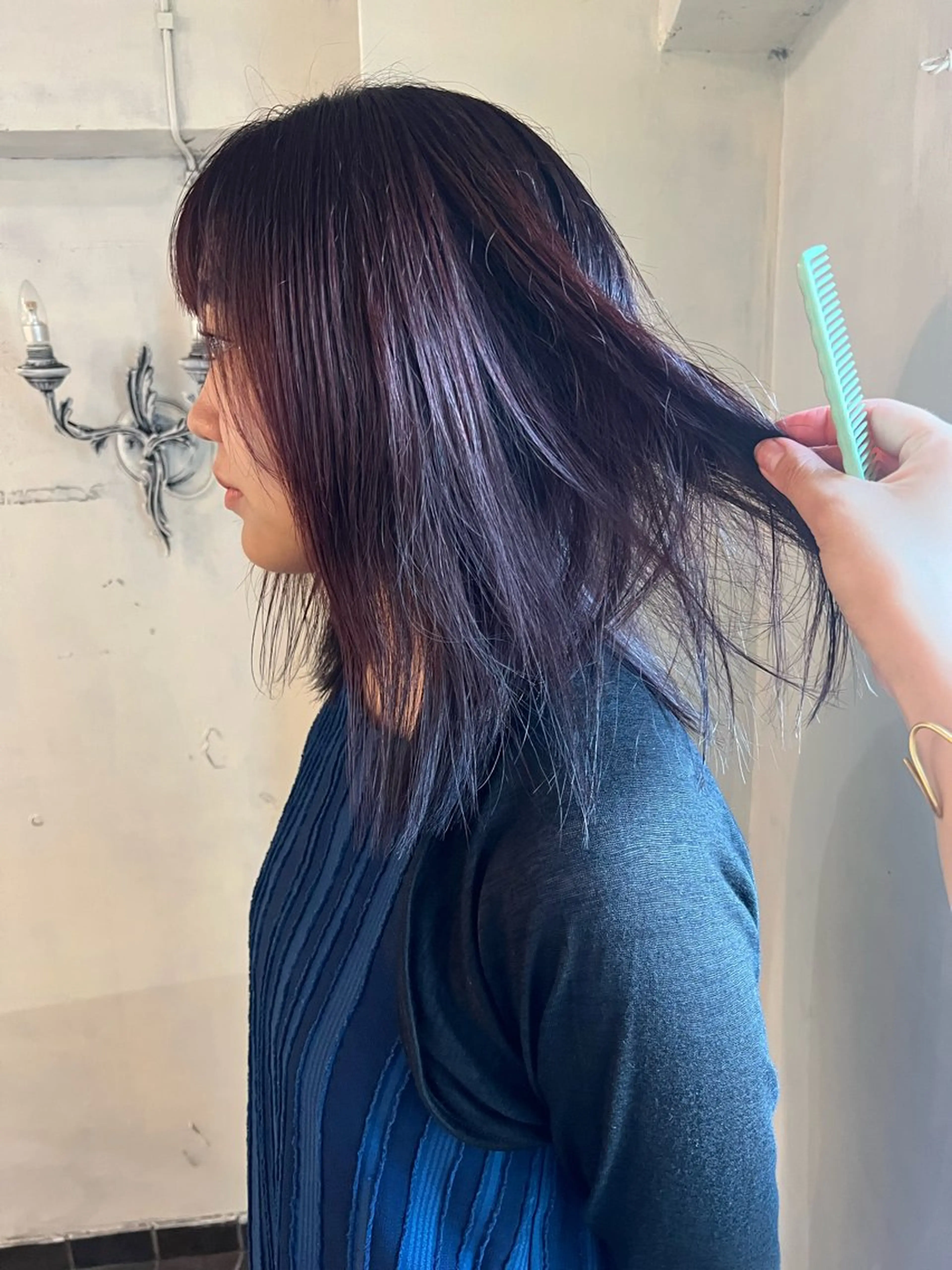 ミディアム カラー カット ヘアカラー トリートメント 暖色カラー/ブリーチ /かしむらゆうかのヘアスタイル