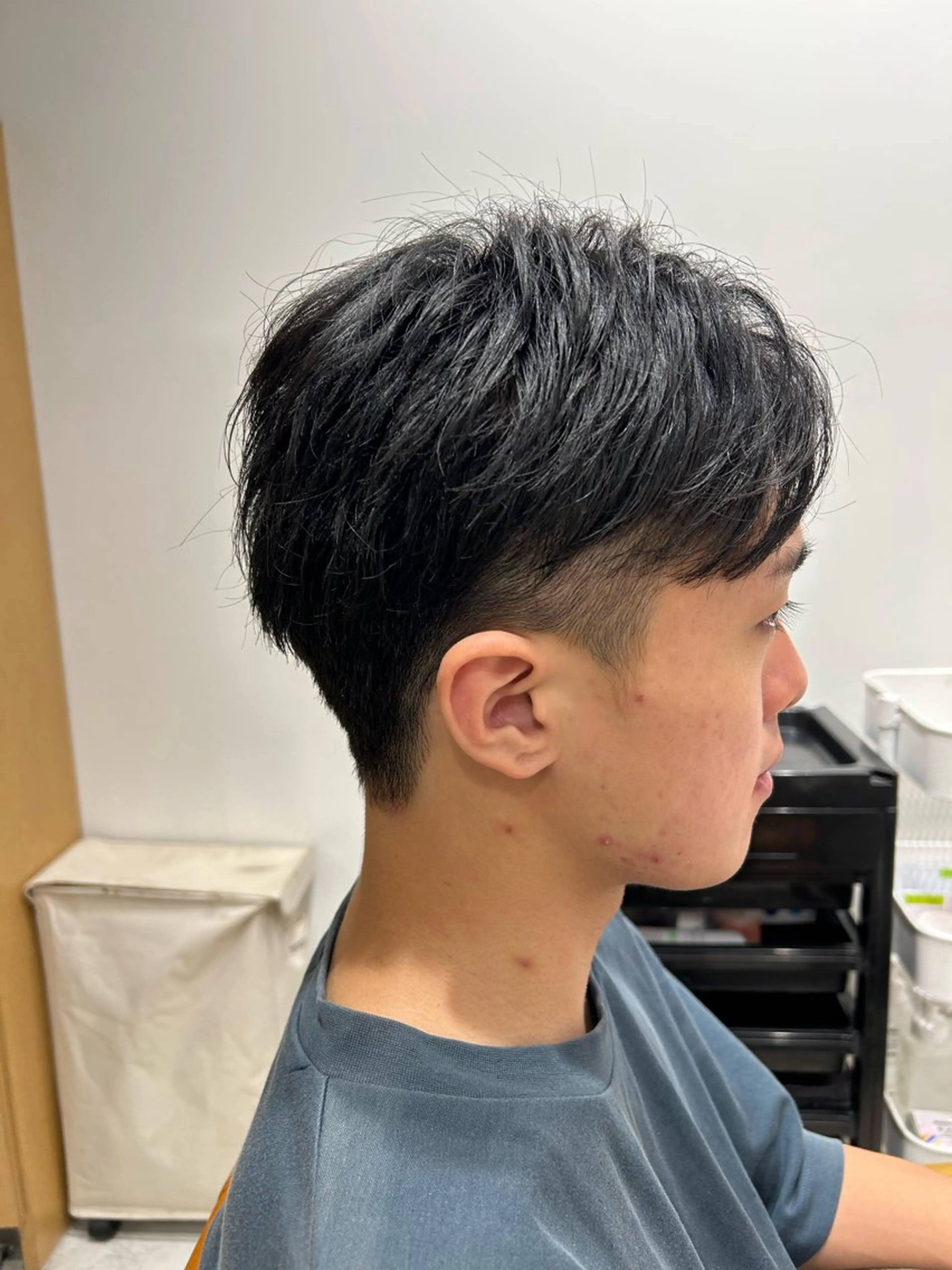 ショート ヘアアレンジ メンズ カット 山﨑 燦人のヘアスタイル