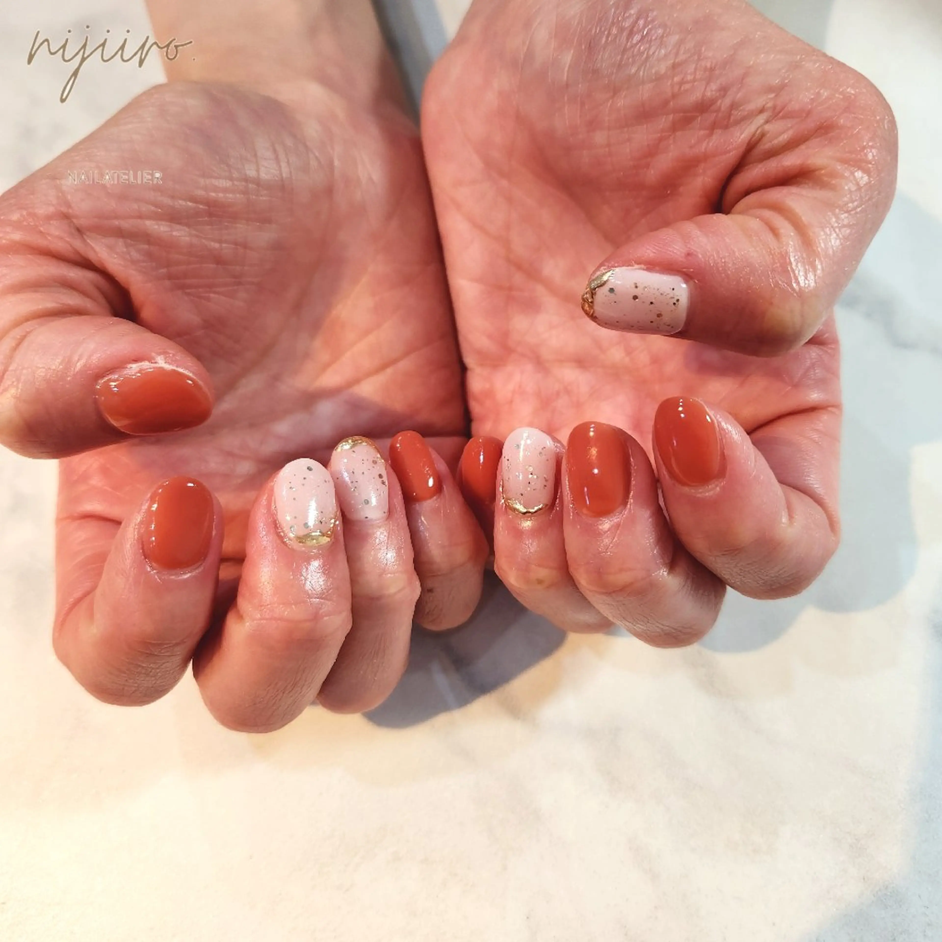 ネイル ハンドネイル nailatelier nijiiro.所属・nijiiro🌈 サトウのネイルデザイン