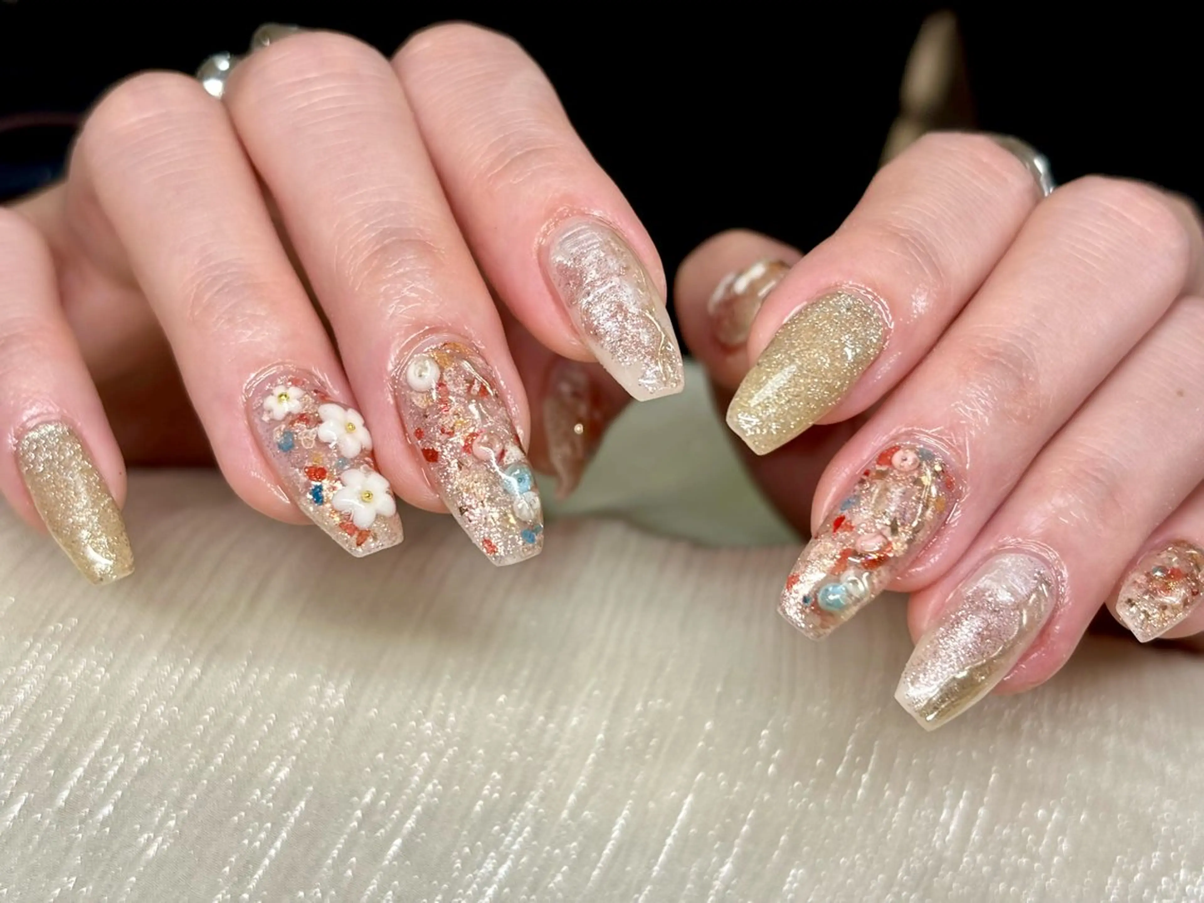 ネイル ニュアンスネイル 春ネイル N.KIRARI hanaのネイルデザイン