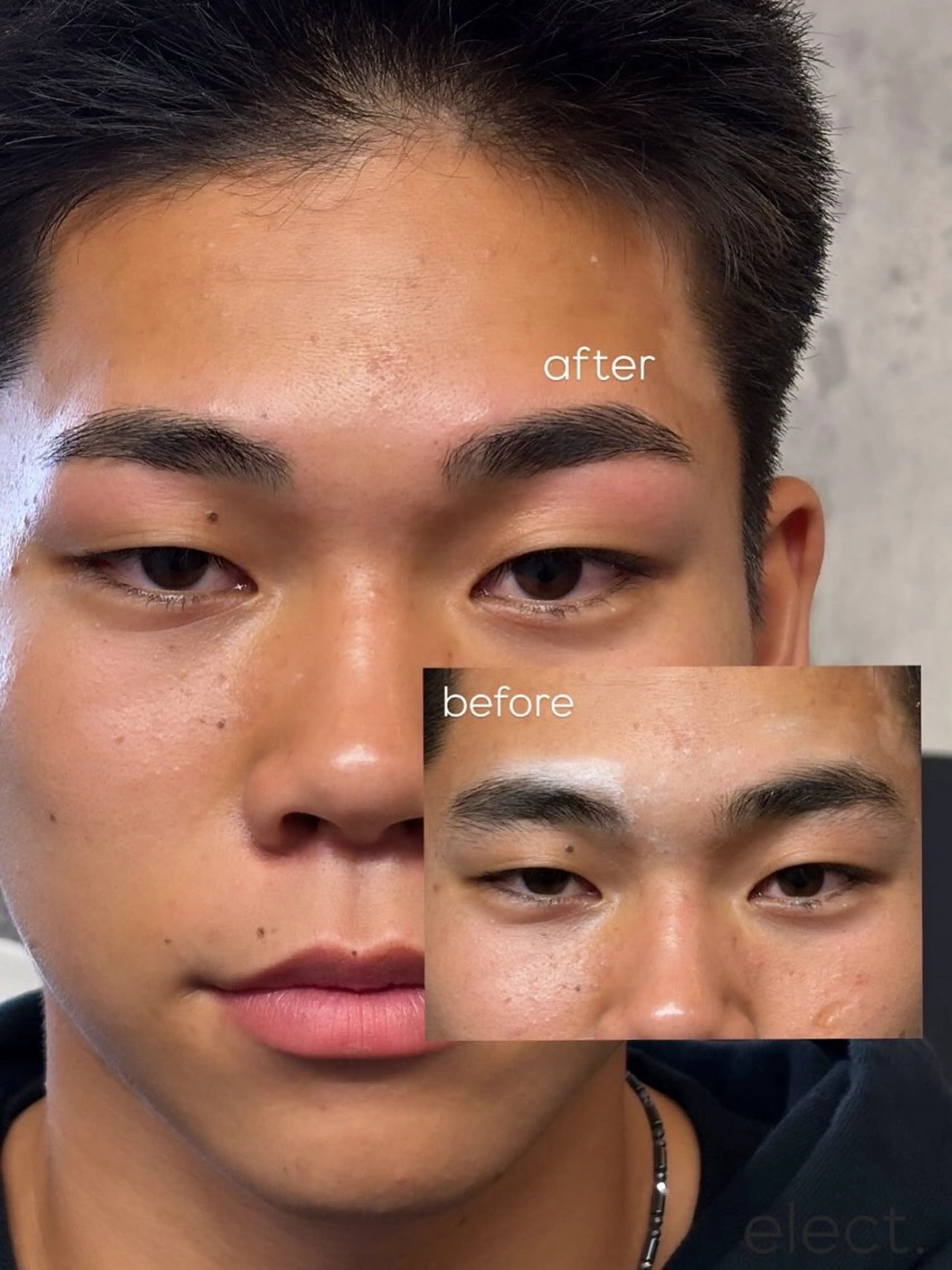 【学生様】眉wax + 間引きの写真