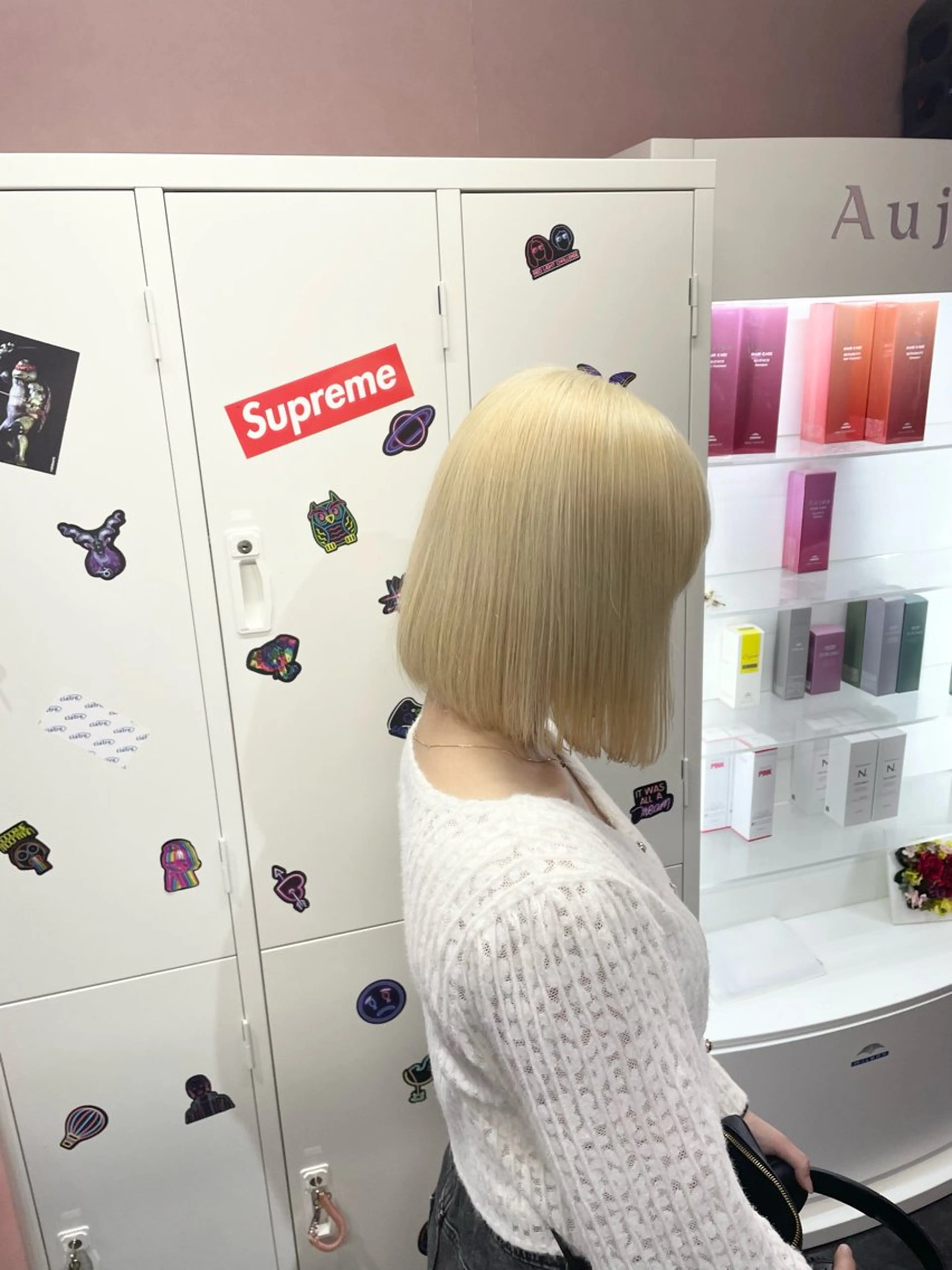 ショート カラー ブロンド ホワイトブロンド ヘアカラー ハイトーン/ブリーチ /hikaruのヘアスタイル