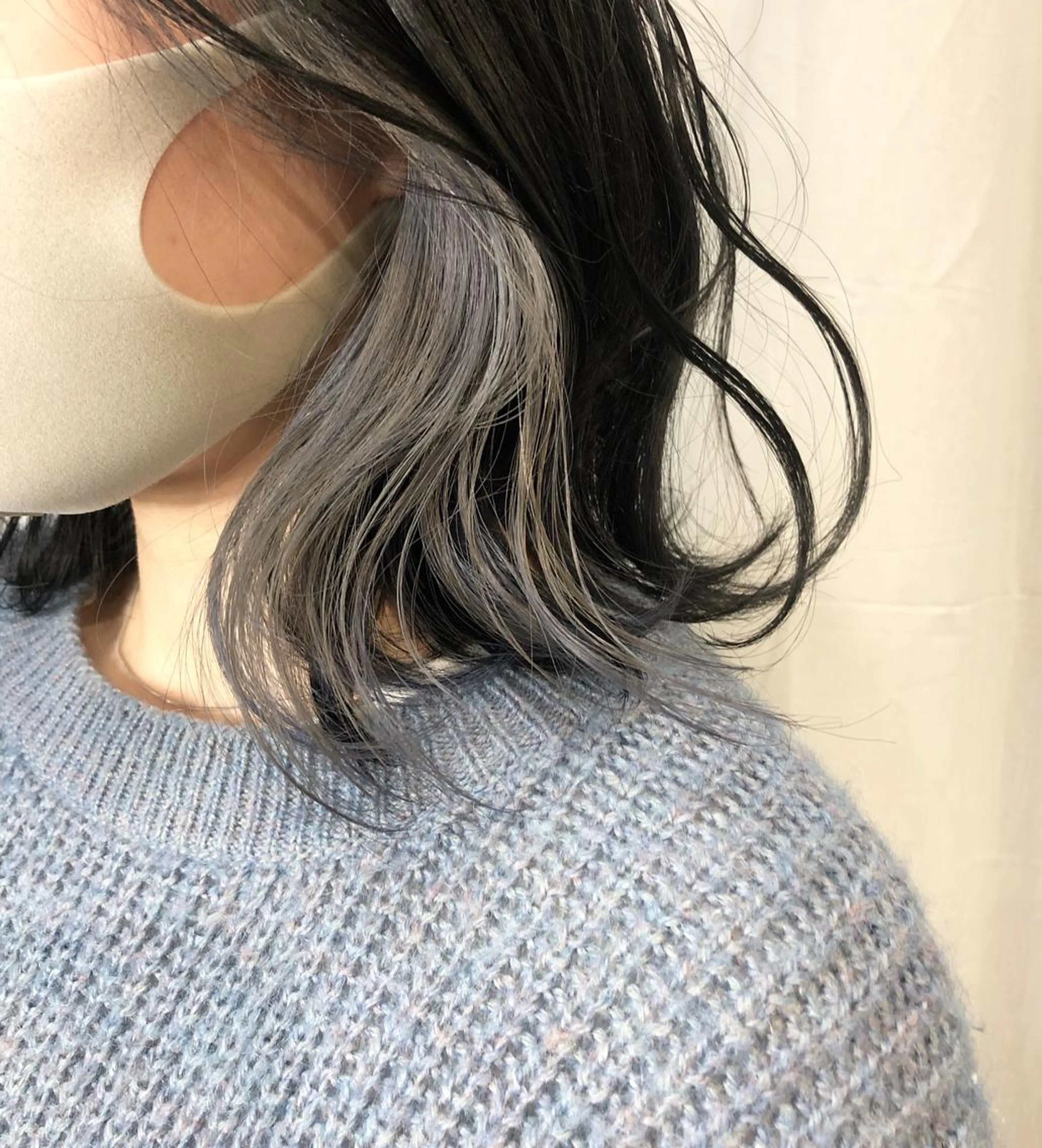 ミディアム カラー イヤリングカラー 🫧🇰🇷韓国ヘア レイヤー🐺Yutaのヘアスタイル