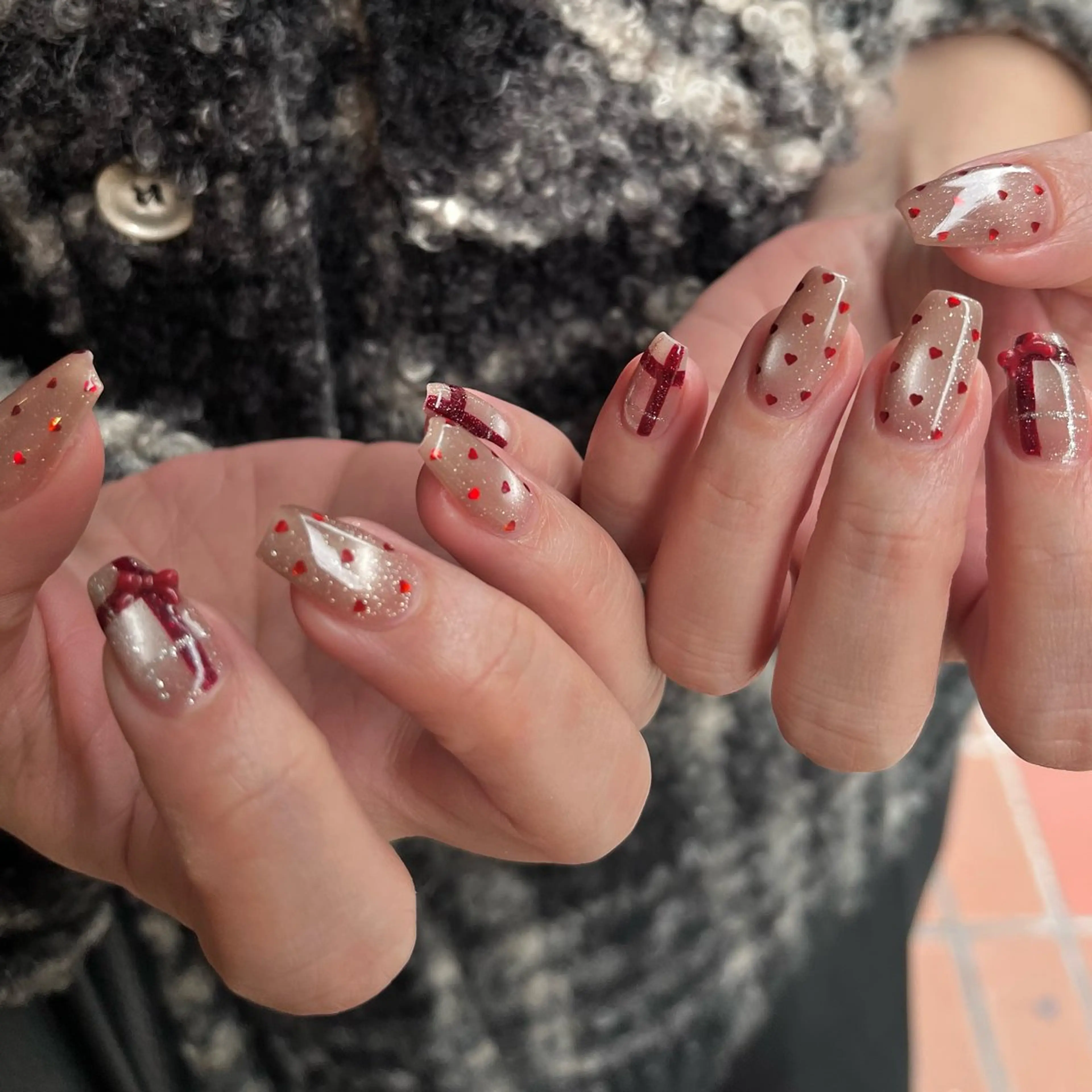 ネイル フラッシュネイル フラッシュマグ マグネットネイル ハンドネイル ballie／小野原 なつみのネイルデザイン