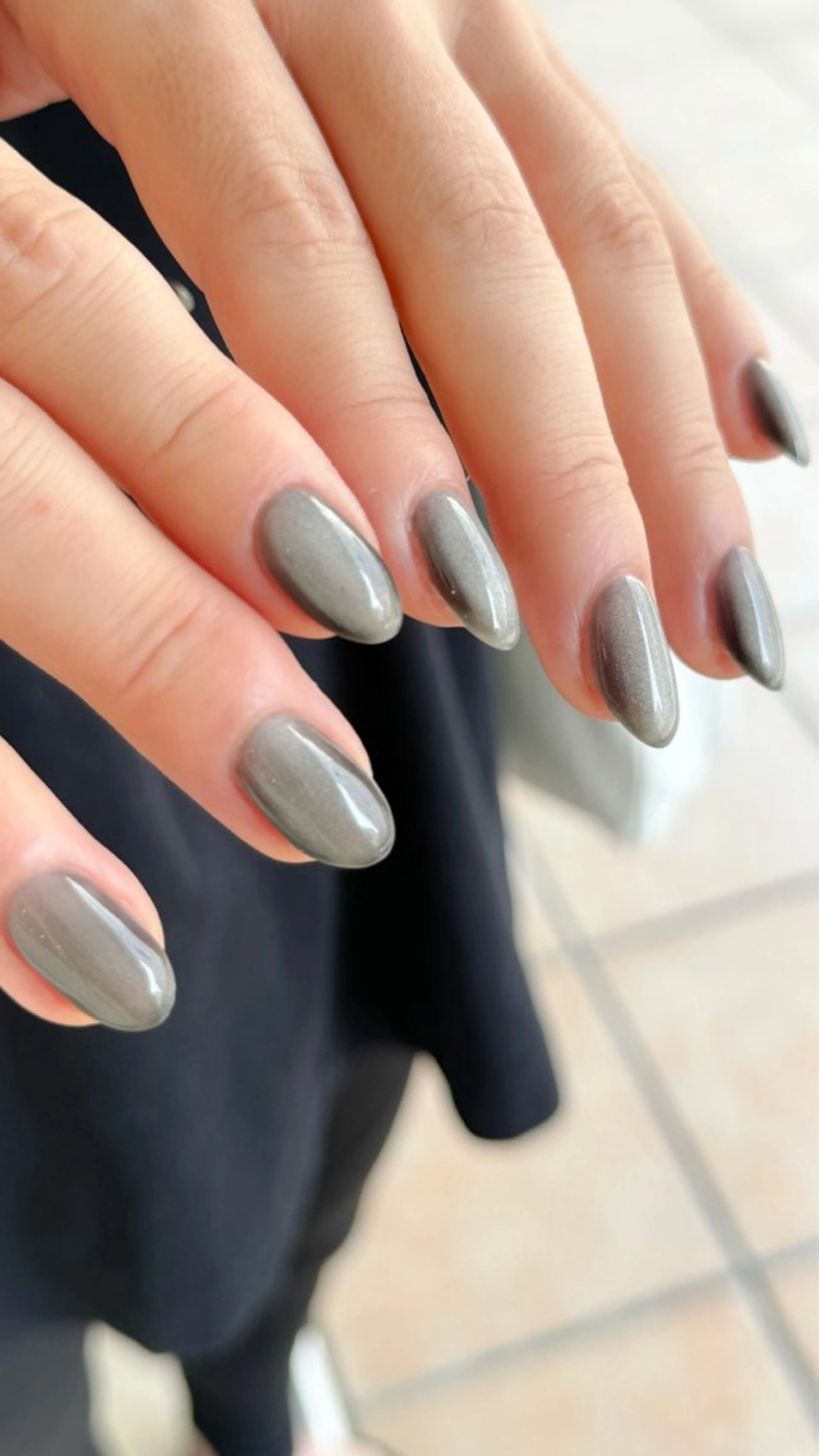 ネイル マグネットネイル ワンカラーネイル nail salon neige所属・ジェムネイル Risa.のネイルデザイン