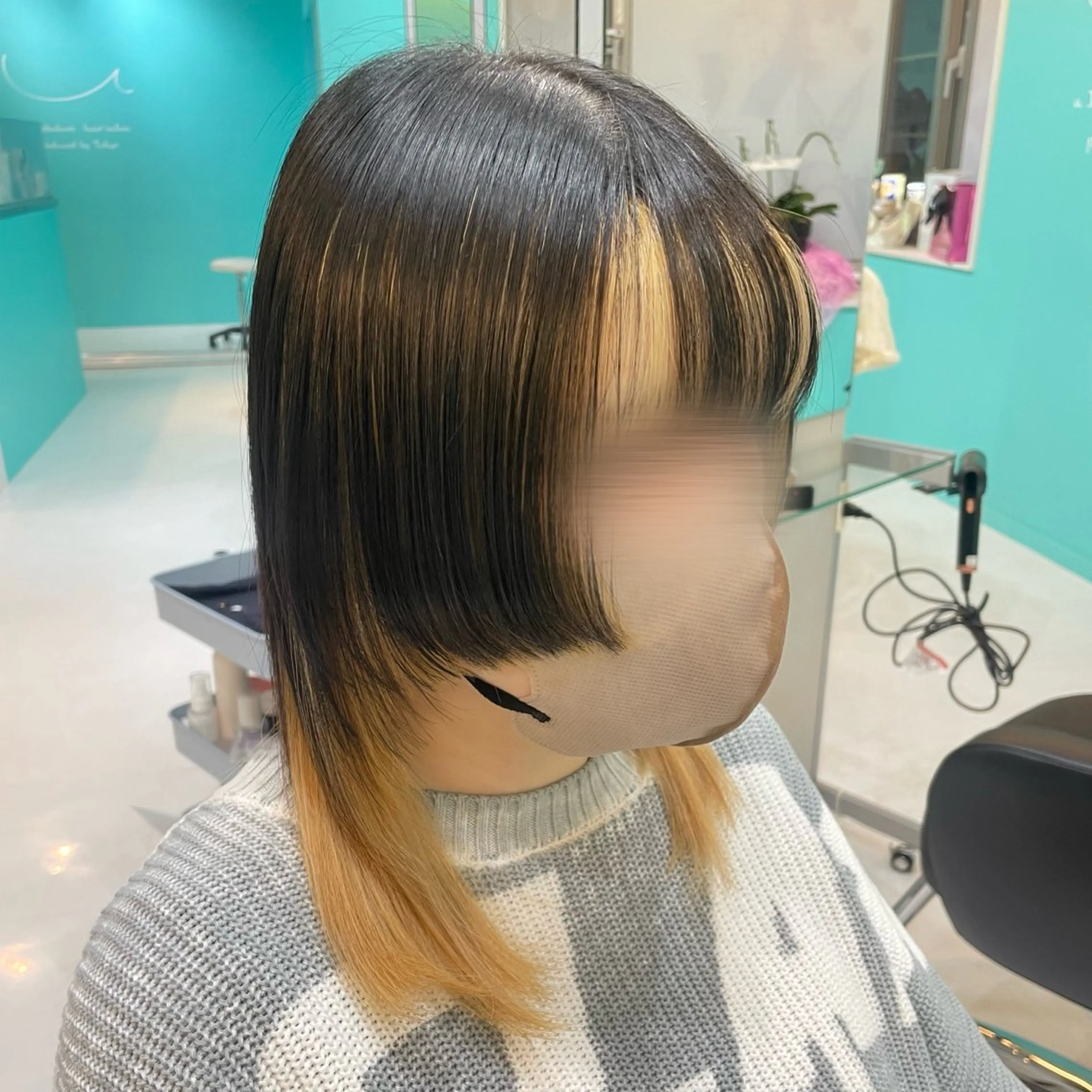 ミディアム カラー ベージュカラー 艶/透明感 🫧カラーのヘアスタイル