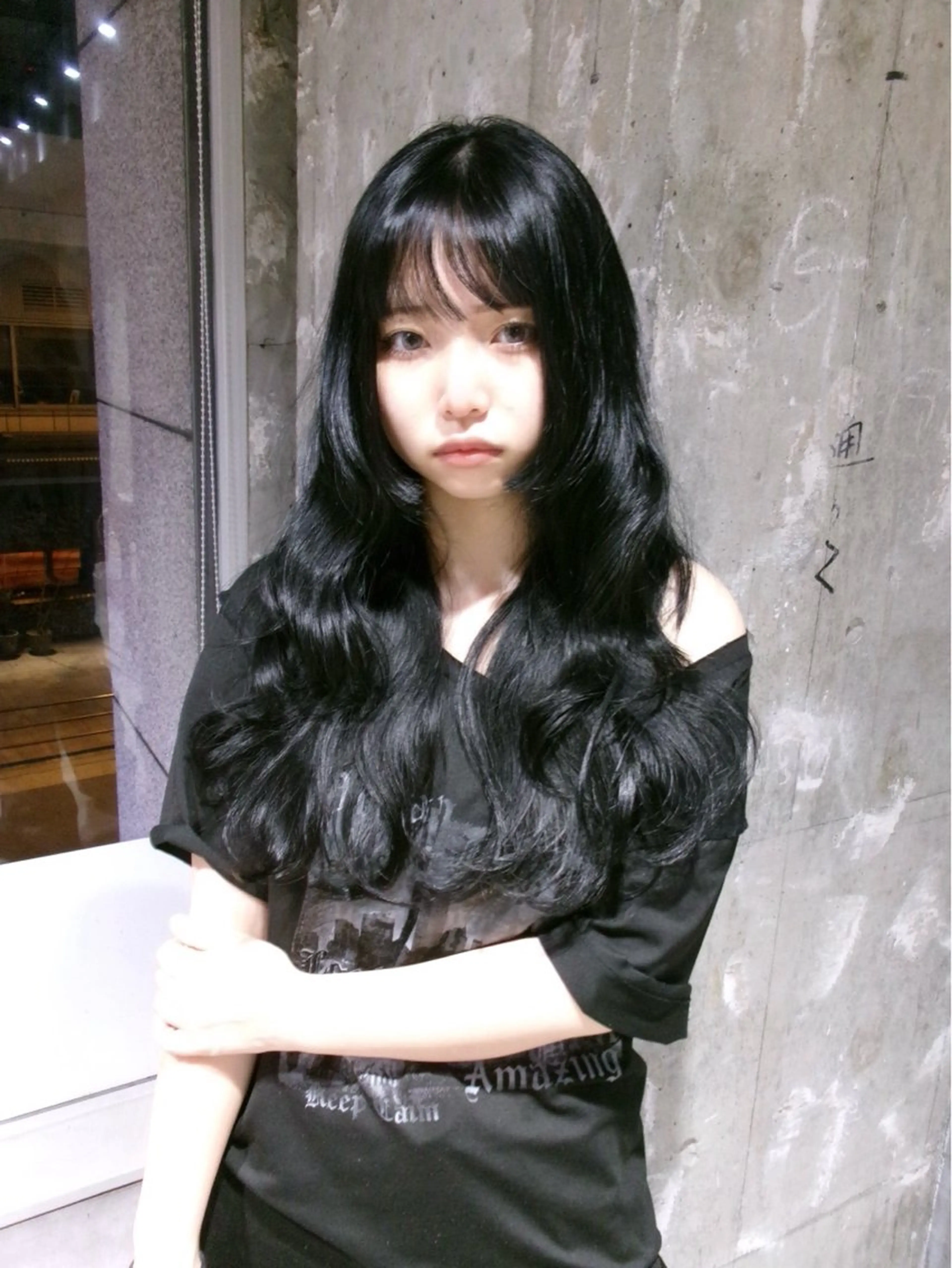 ロング 齋 花音のヘアスタイル