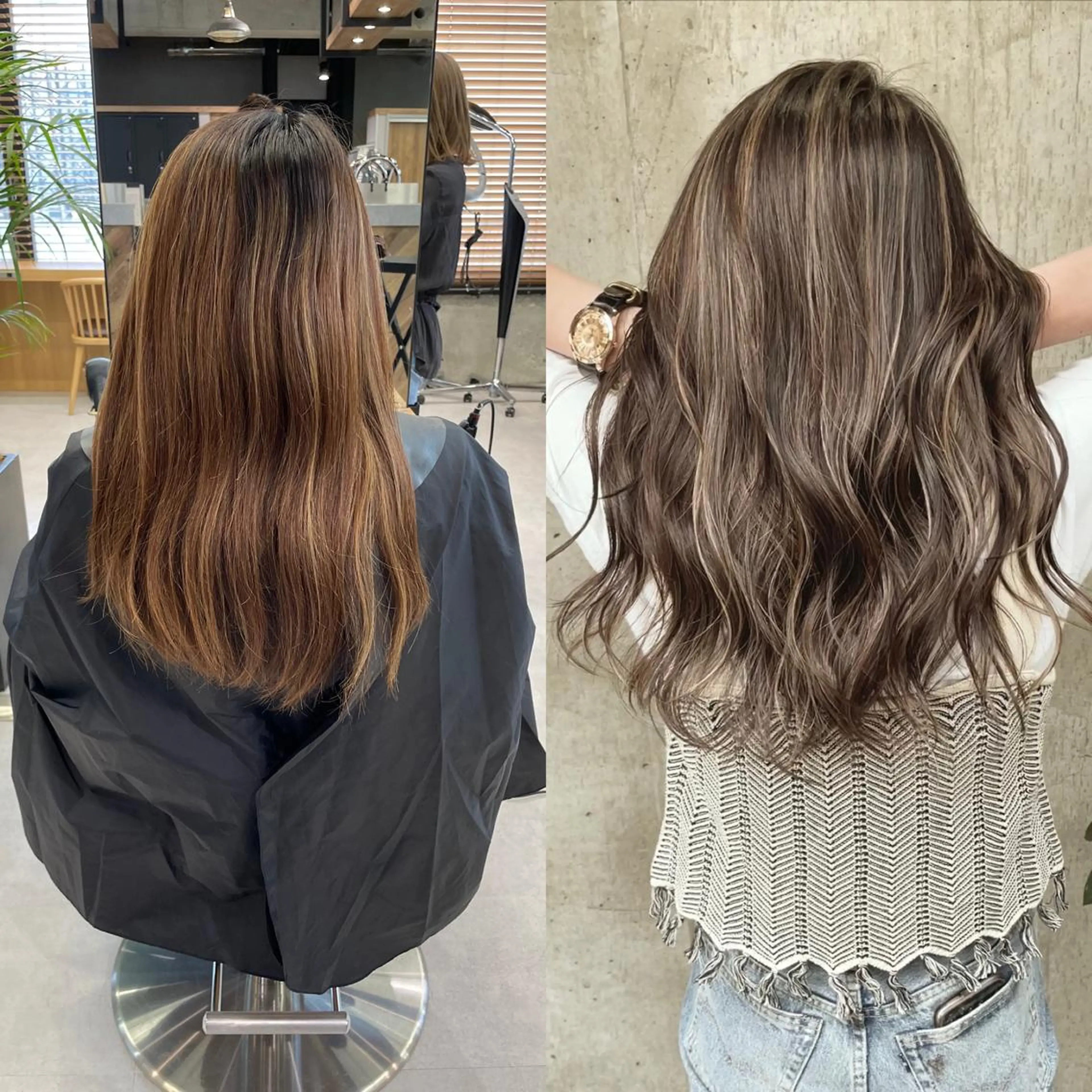 ロング カラー ヘアアレンジ ヘアカラー TATSUYA アートディレクターのヘアスタイル