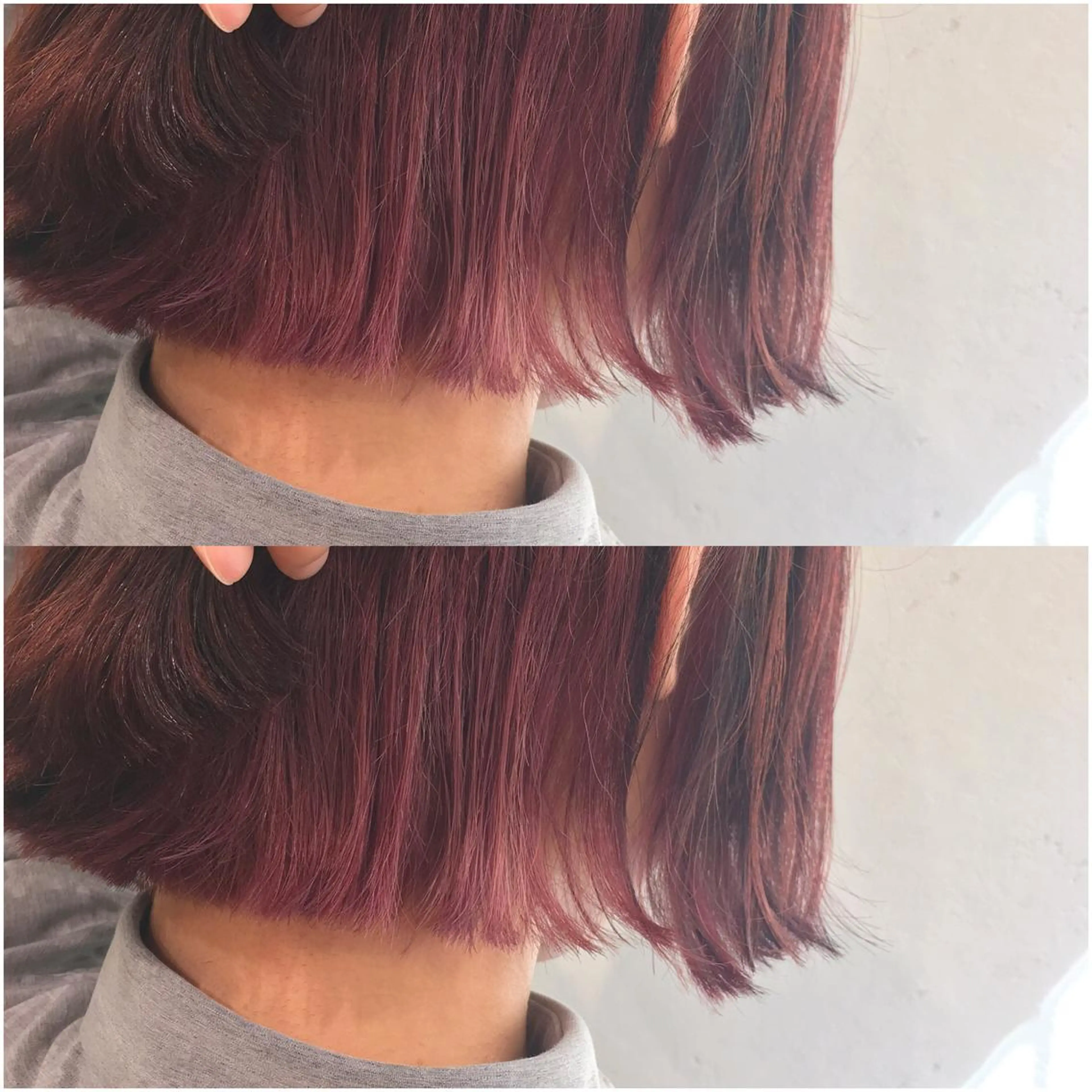 ショート カラー 切りっぱなしボブ ブリーチ インナーカラー ピンクカラー ボブ circus by KENJE 町田店のヘアスタイル