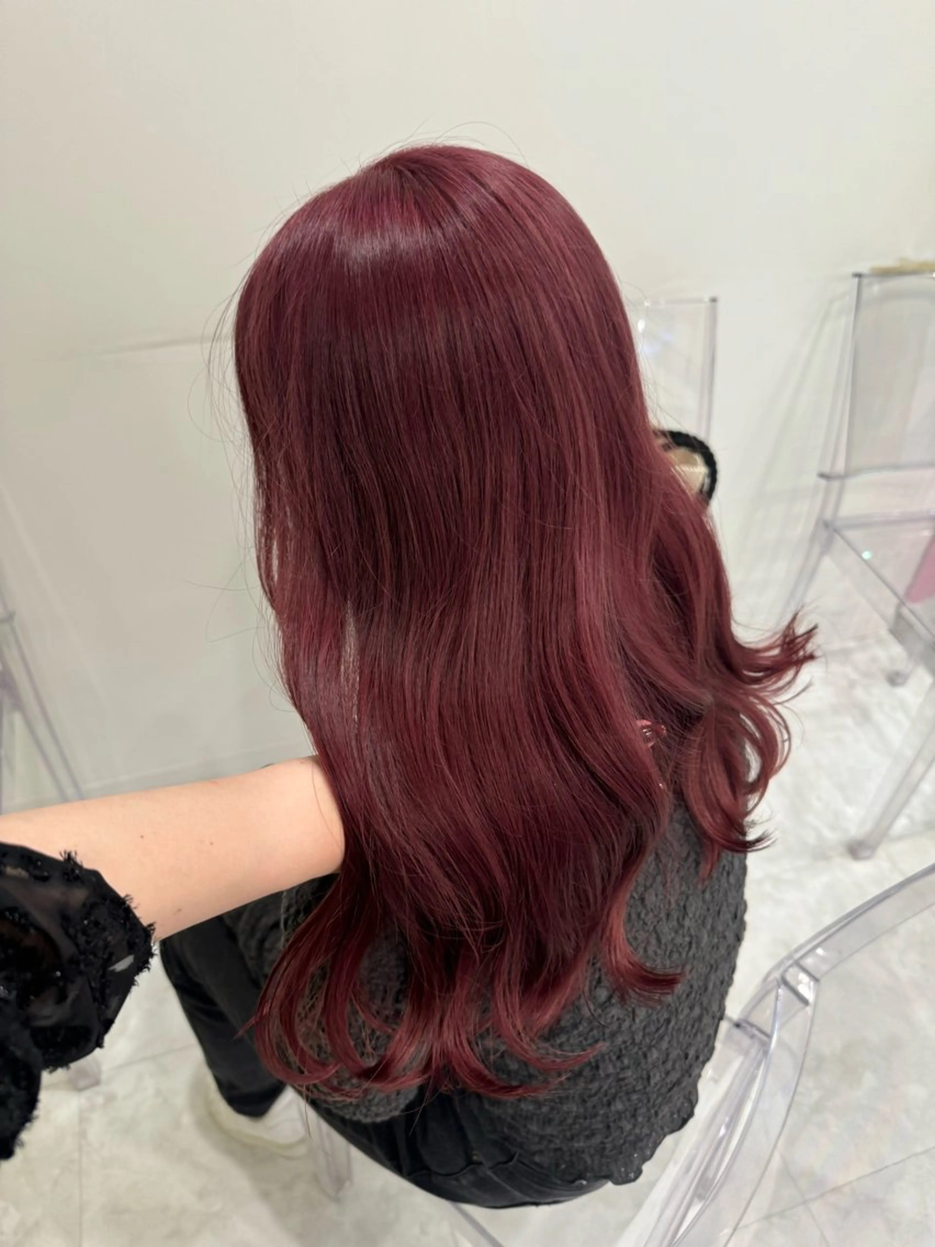 ロング ヘアカラー トリートメント お洒落暖色 🍒AOI🍒のヘアスタイル