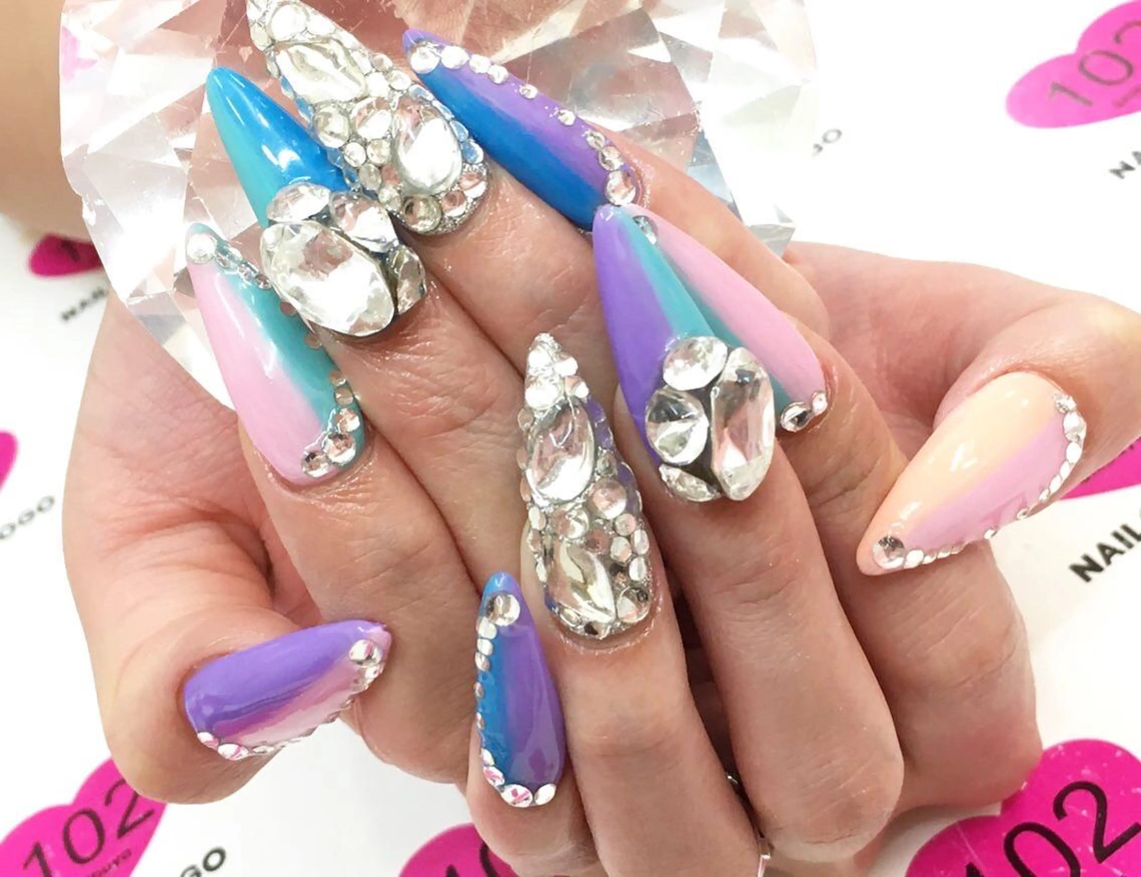 ロング カラー メンズ キッズ ネイル NAILSGOGO shibuyaのネイルデザイン