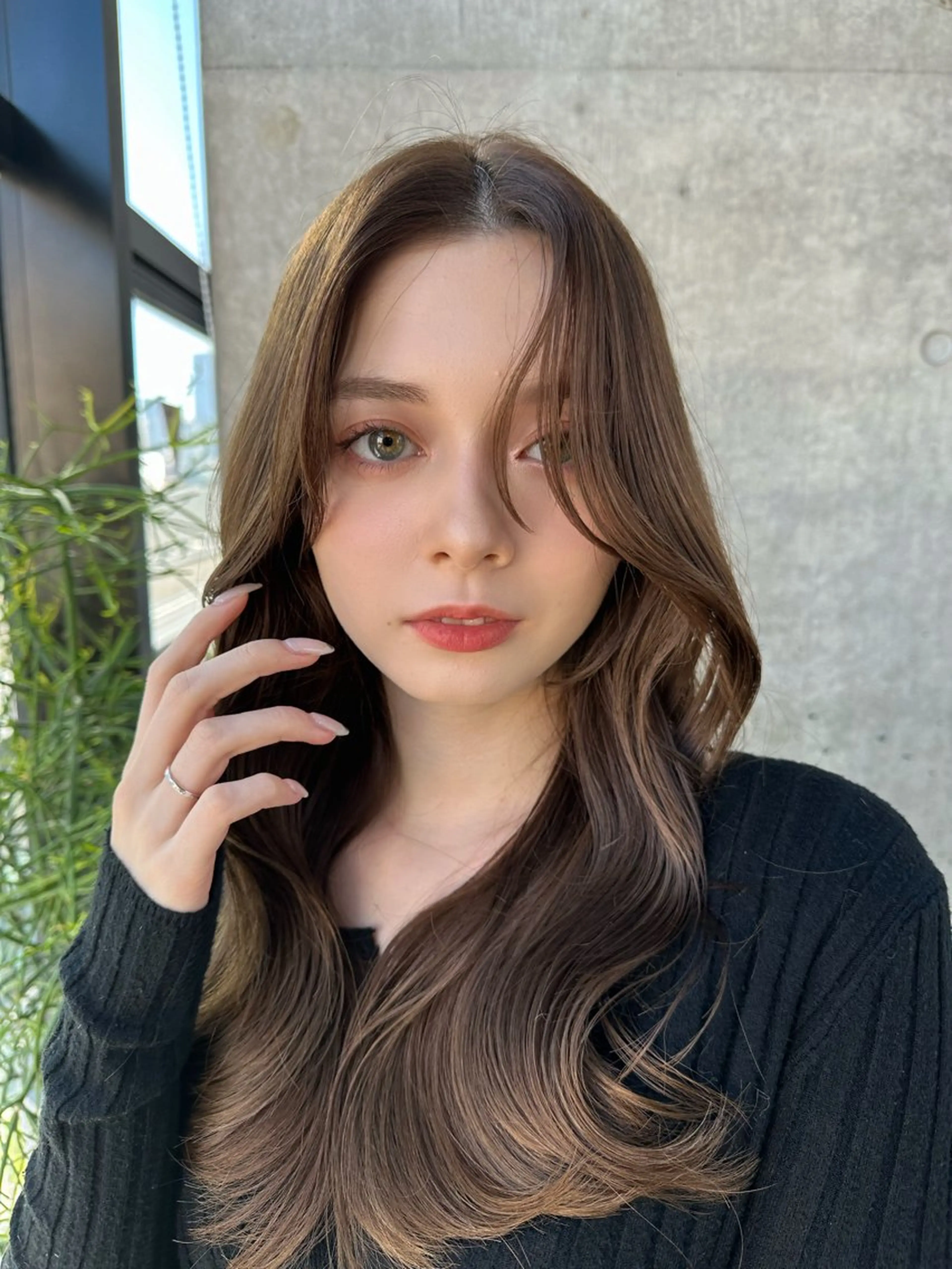 ロング カット ヘアカラー トリートメント SALOWIN原宿AROA店所属・顔まわり神カット✂︎ 齋藤雄大【原宿】のヘアスタイル