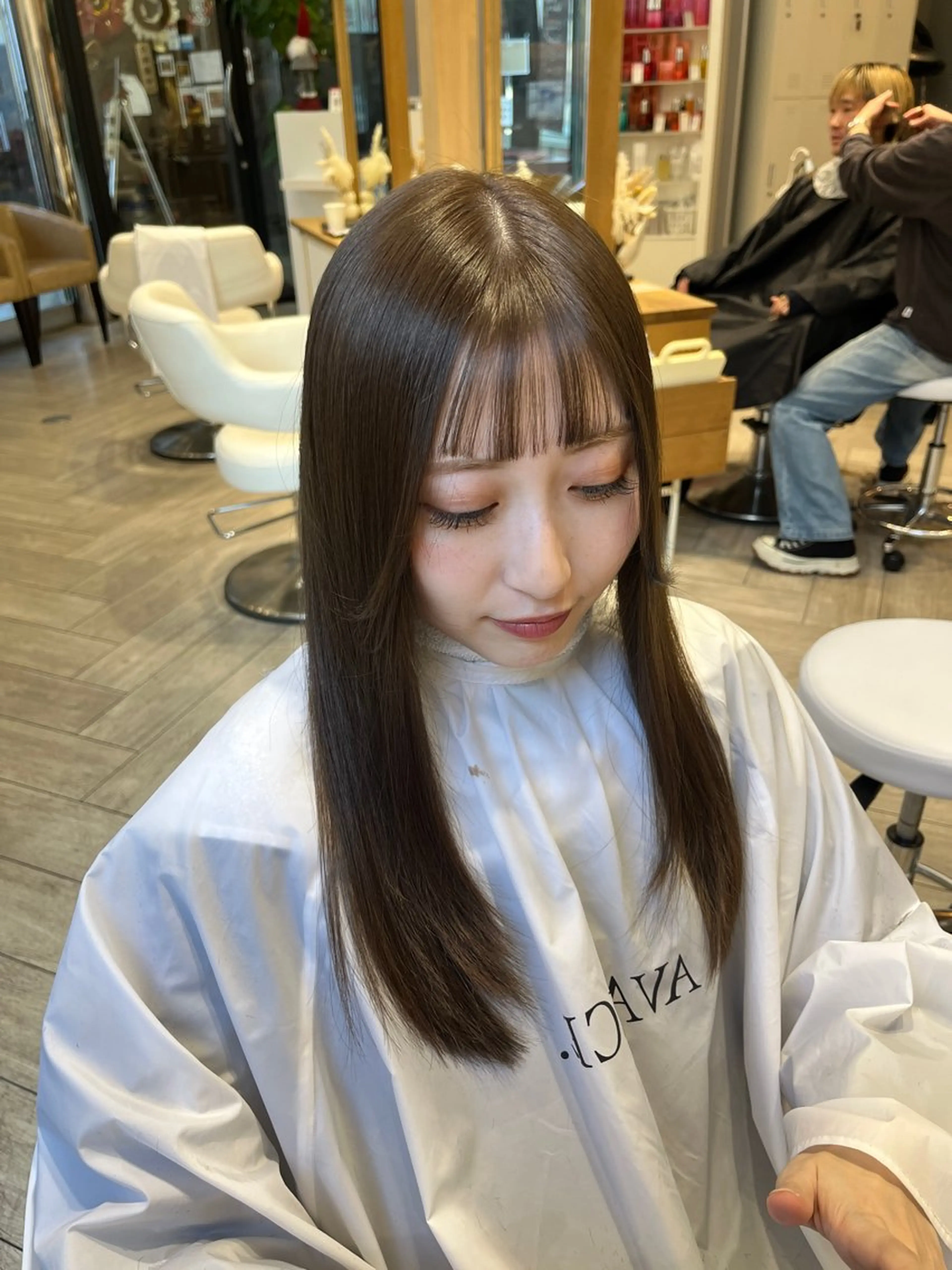 ロング 髪質改善 レイヤーカット 似合わせカット カット ヘアカラー トリートメント ヘアセット AVANCE. chisatoのヘアスタイル