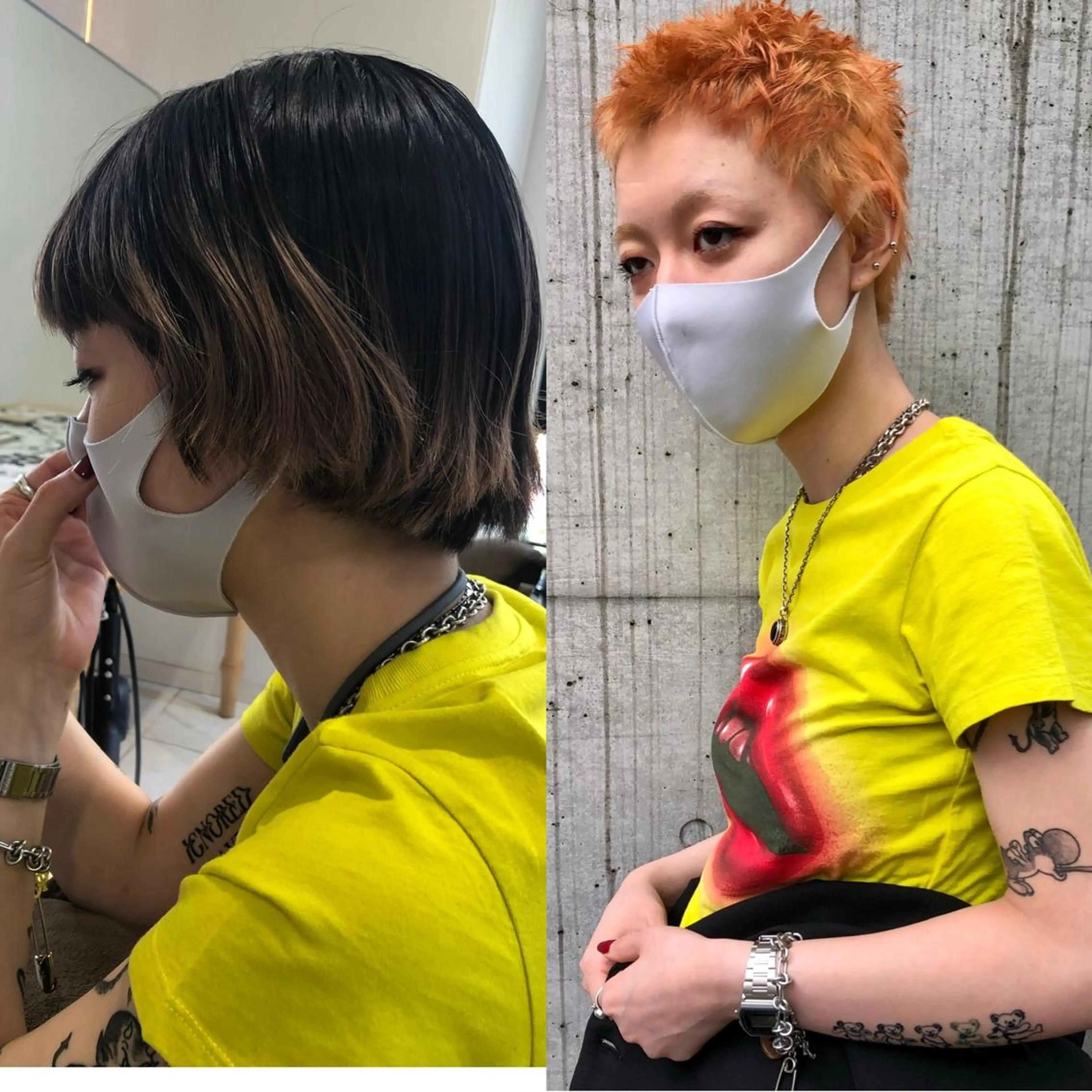 ショート カラー ミヤギ リュウキのヘアスタイル