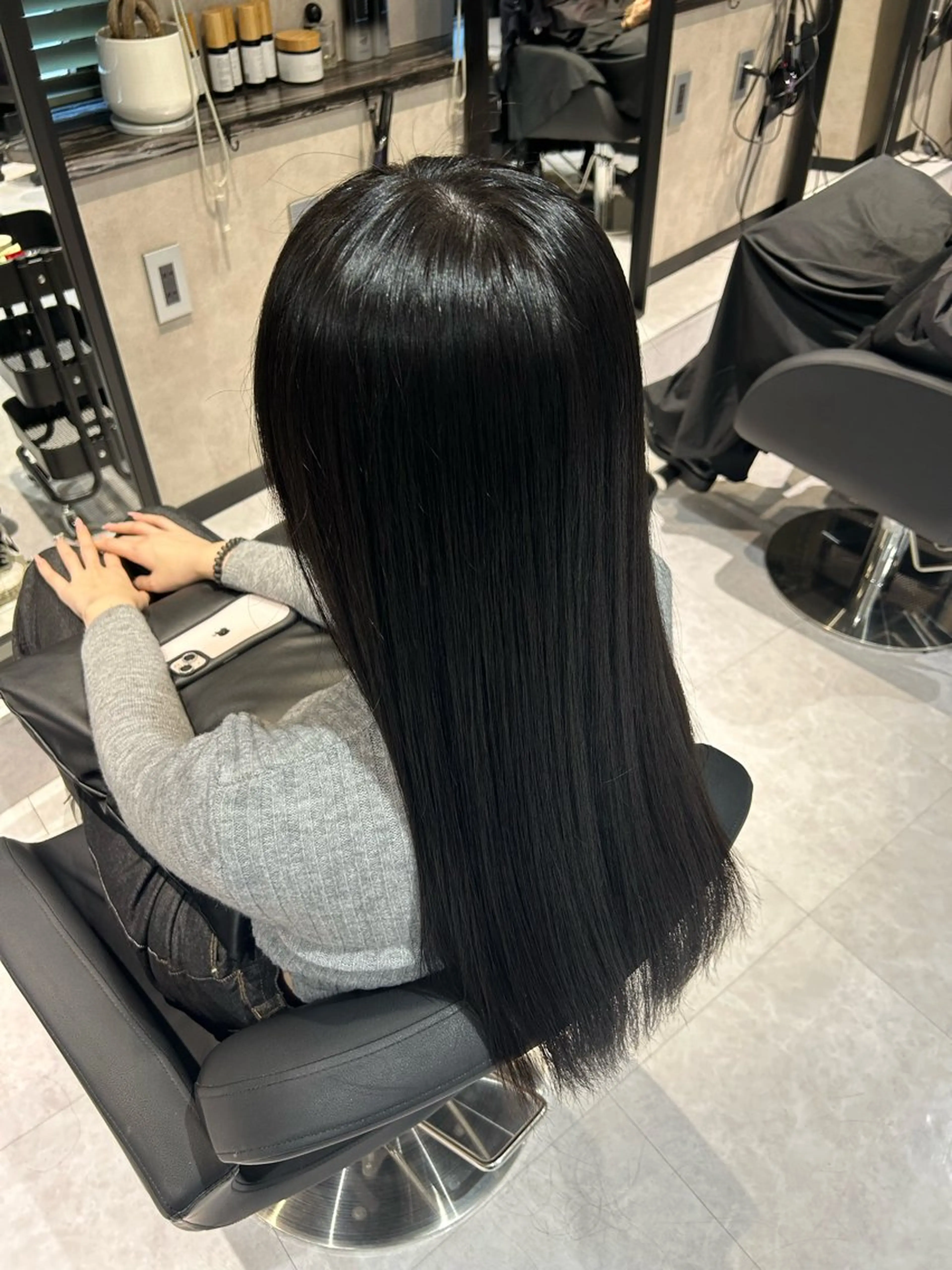 ロング カラー 髪質改善 ロング ヘアカラー トリートメント 《.Xian》ホソミ リクのヘアスタイル