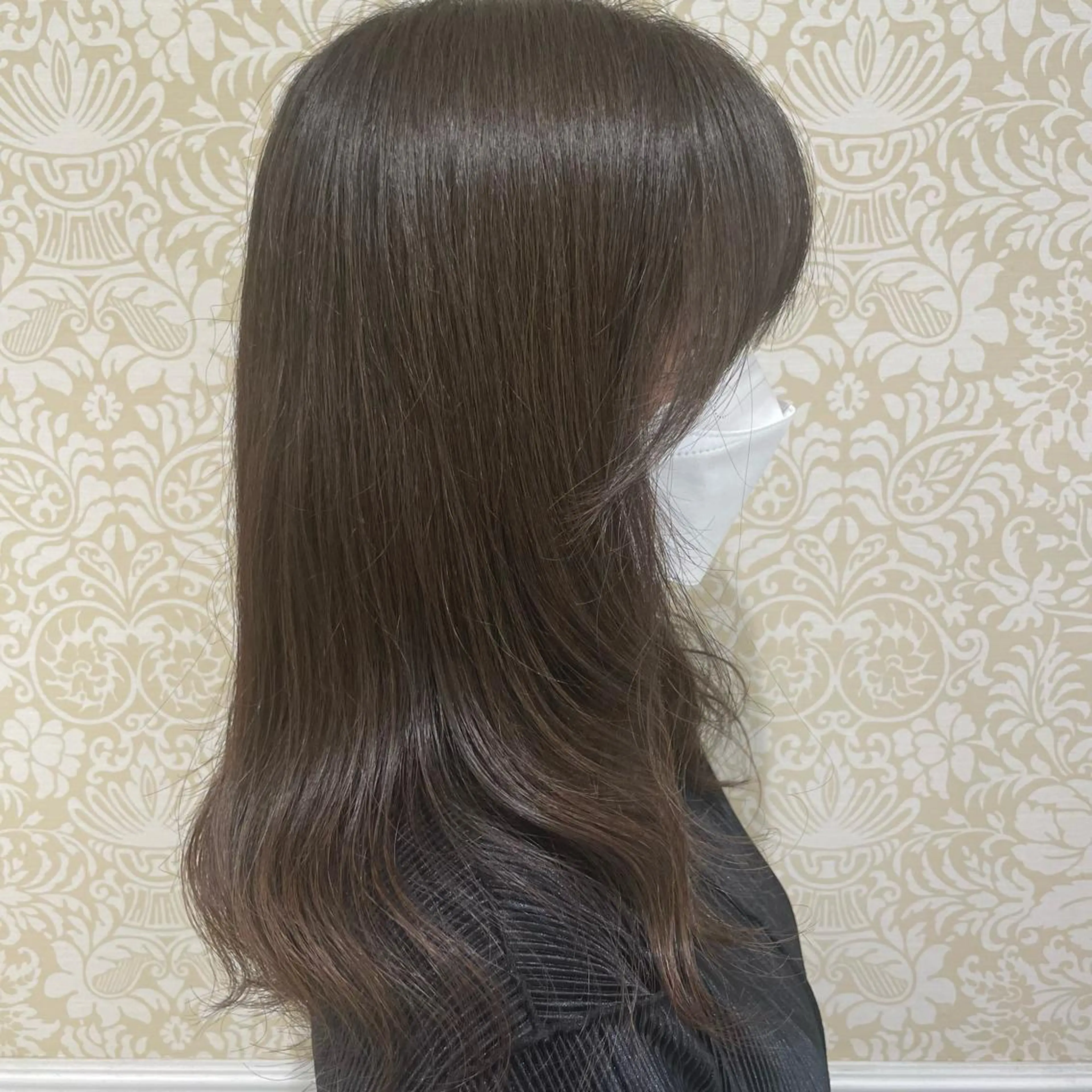 ロング パーマ カット パーマ トリートメント 暖色系カラー🍊 オオネヨシナリのヘアスタイル