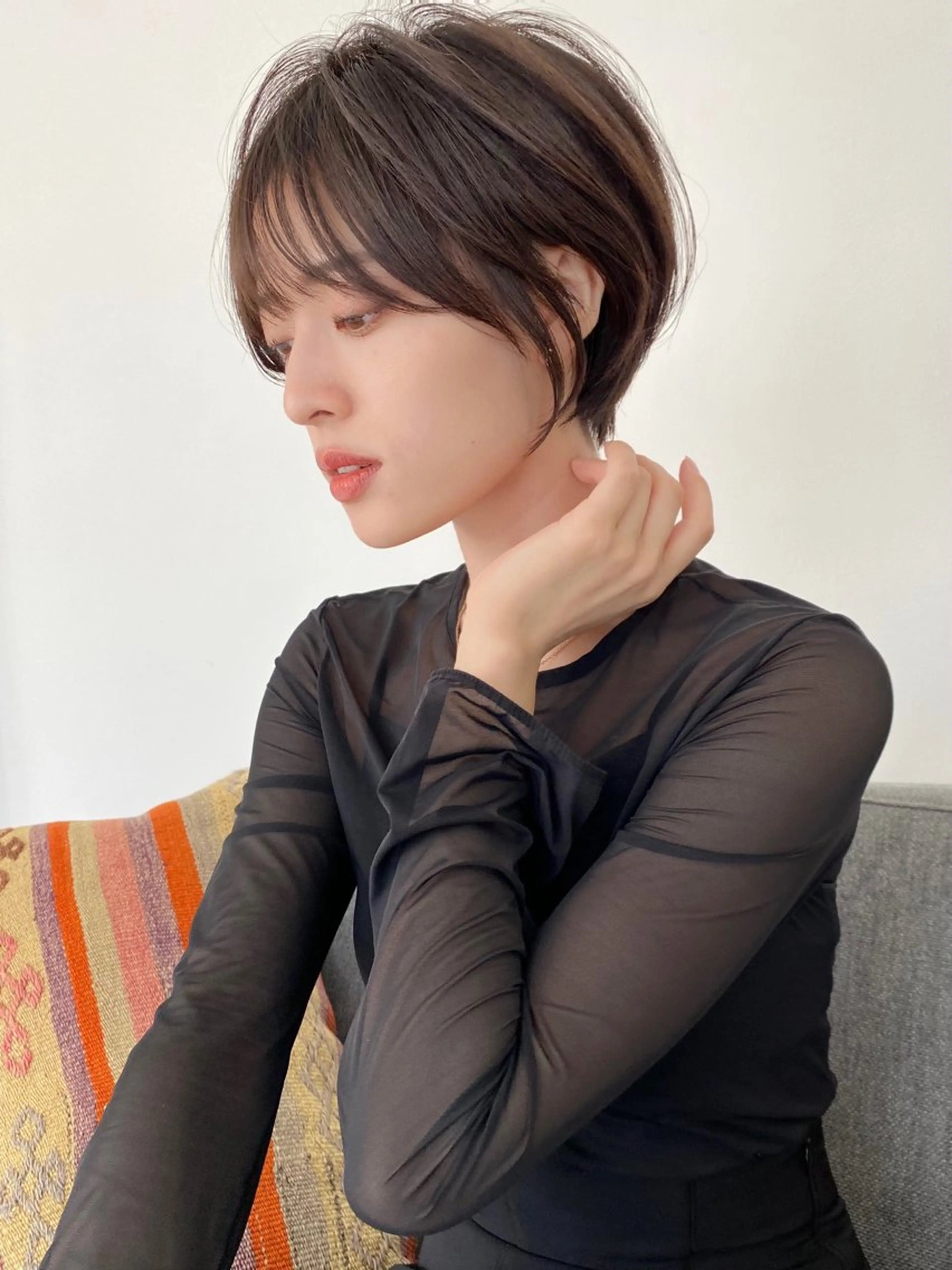ショート カット ヘアカラー トリートメント BUMP GINZA ERIKAのヘアスタイル