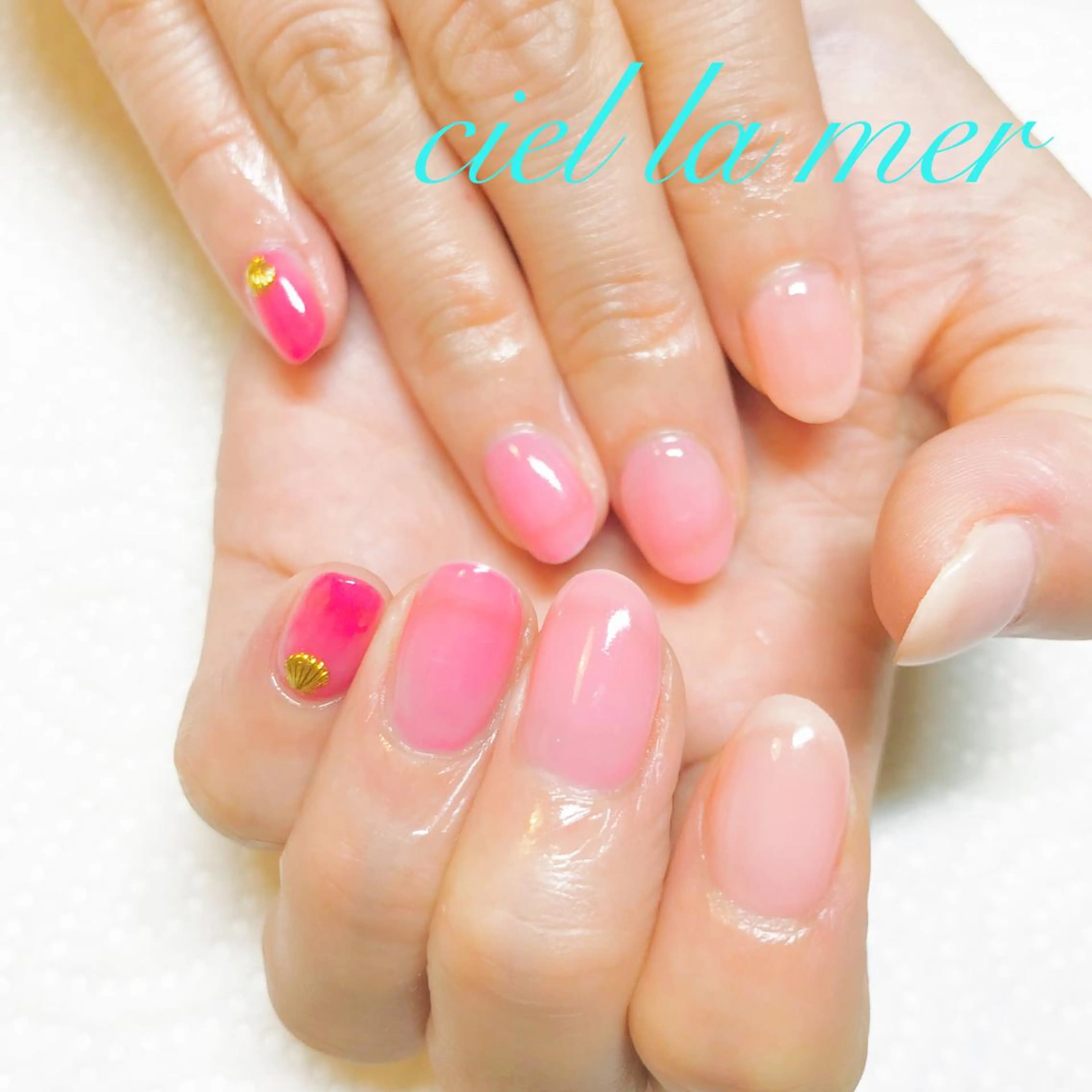 ネイル ハンドネイル フットネイル ciel la merのネイルデザイン