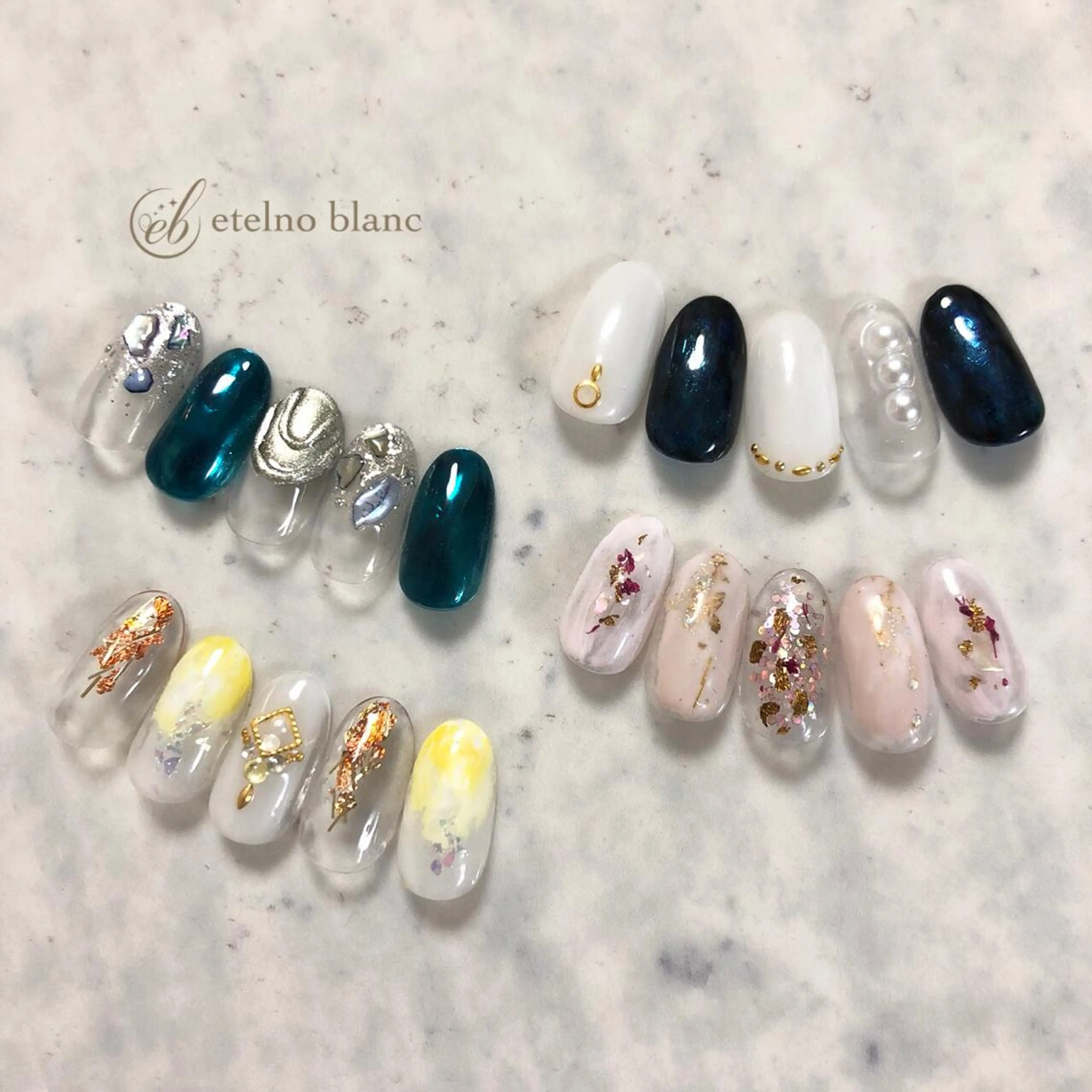 ネイル etelno blanc中目黒のネイルデザイン