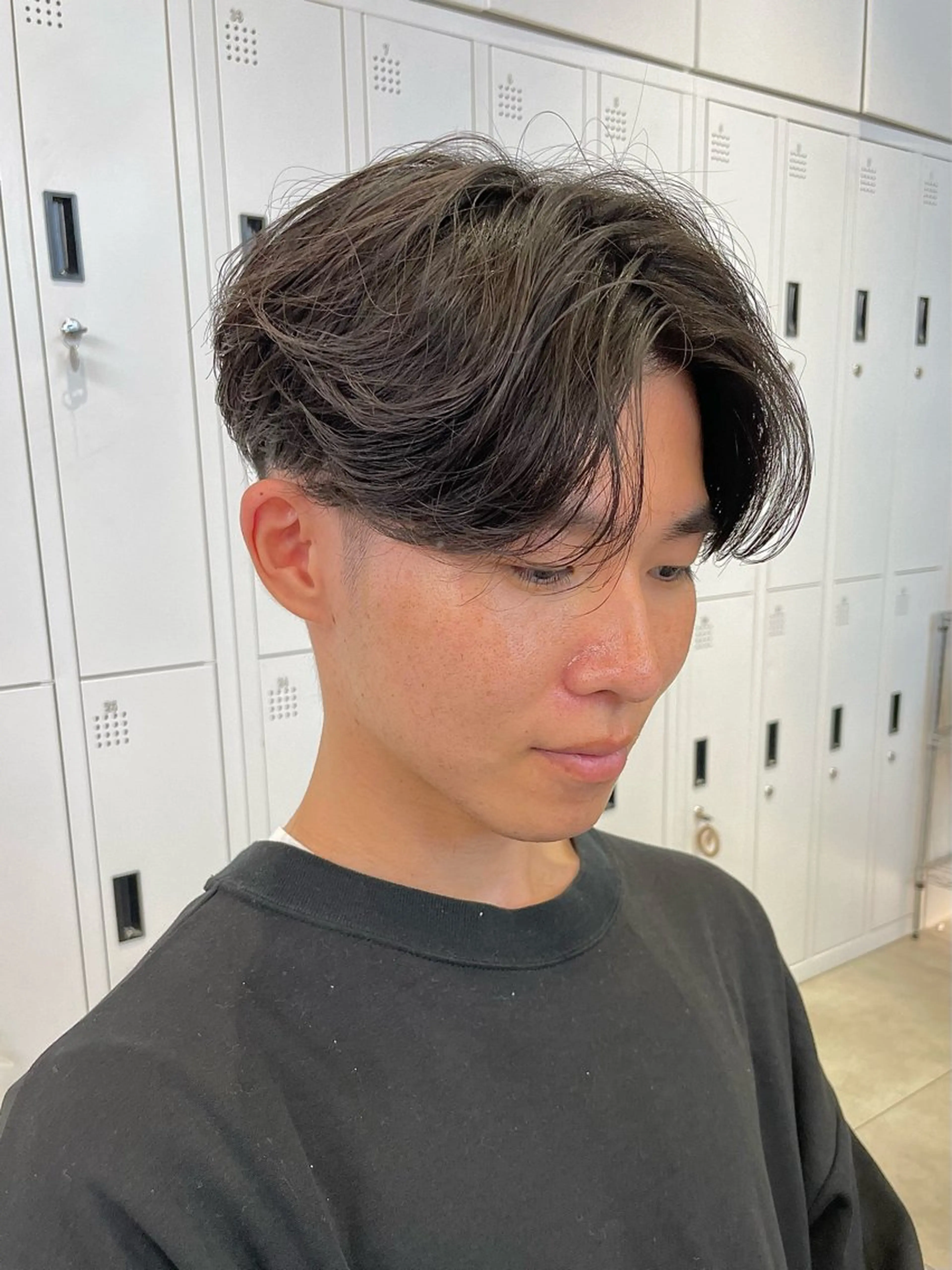 ショート パーマ メンズ カット パーマ 🇰🇷カルマパーマ kaito🇰🇷のヘアスタイル
