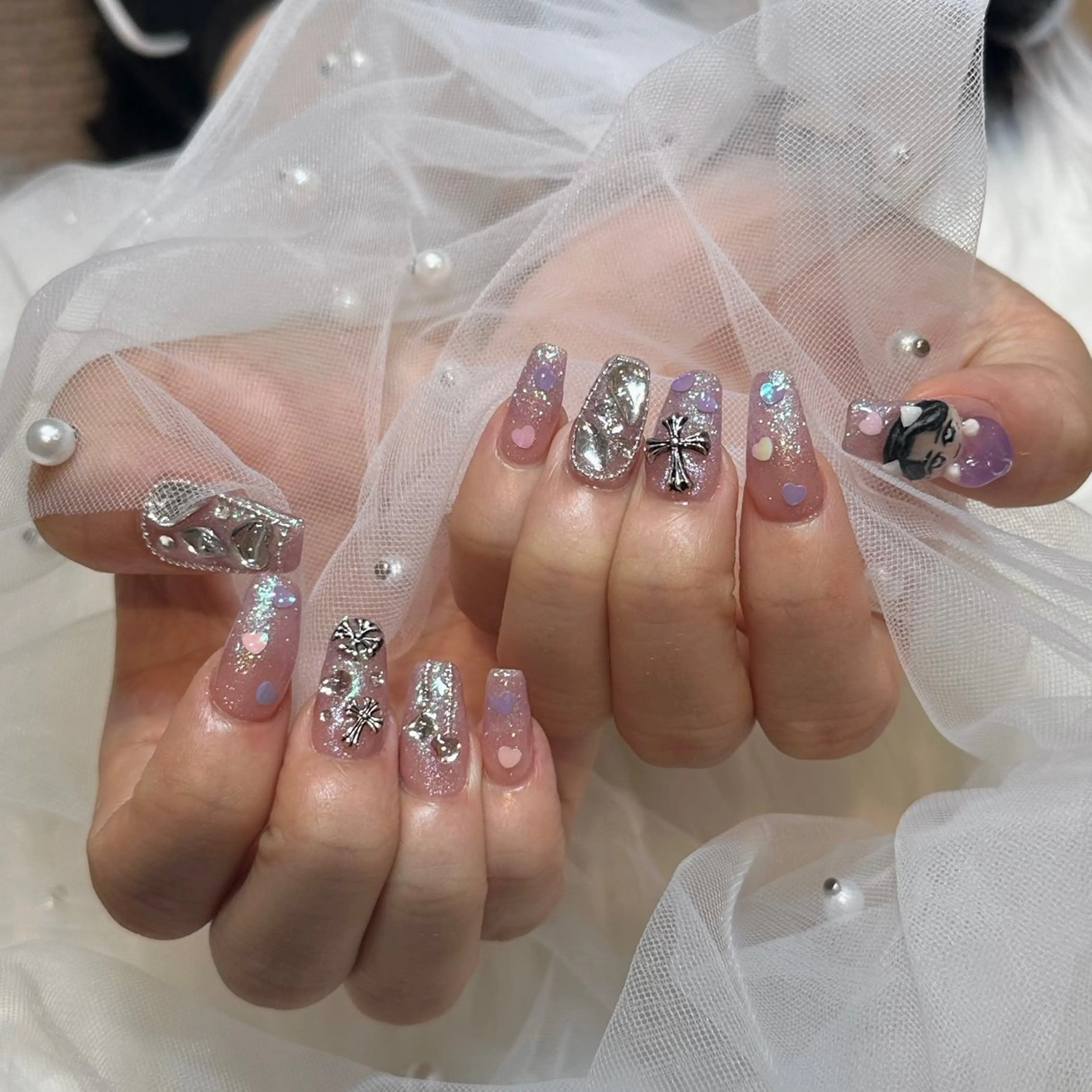 ネイル ハンドネイル She nail studio 原宿店所属・いいだえみ ୨୧ᵕ̤ᴗᵕ̤)のネイルデザイン