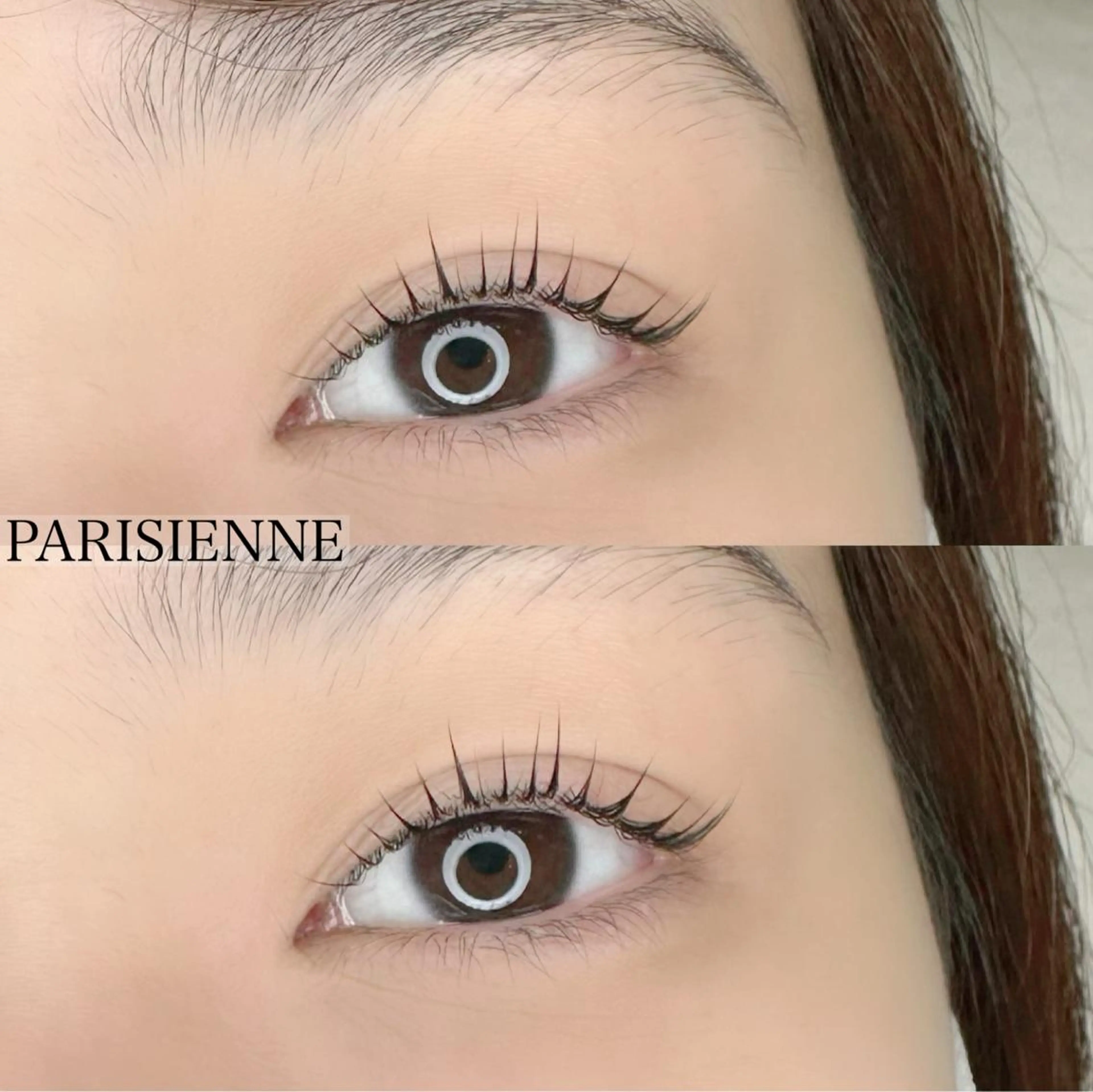 マツエク・マツパ アイブロウ パリジェンヌラッシュリフト マツパ 池袋駅韓国風🇰🇷 束感💗Tomoのマツエク・マツパデザイン