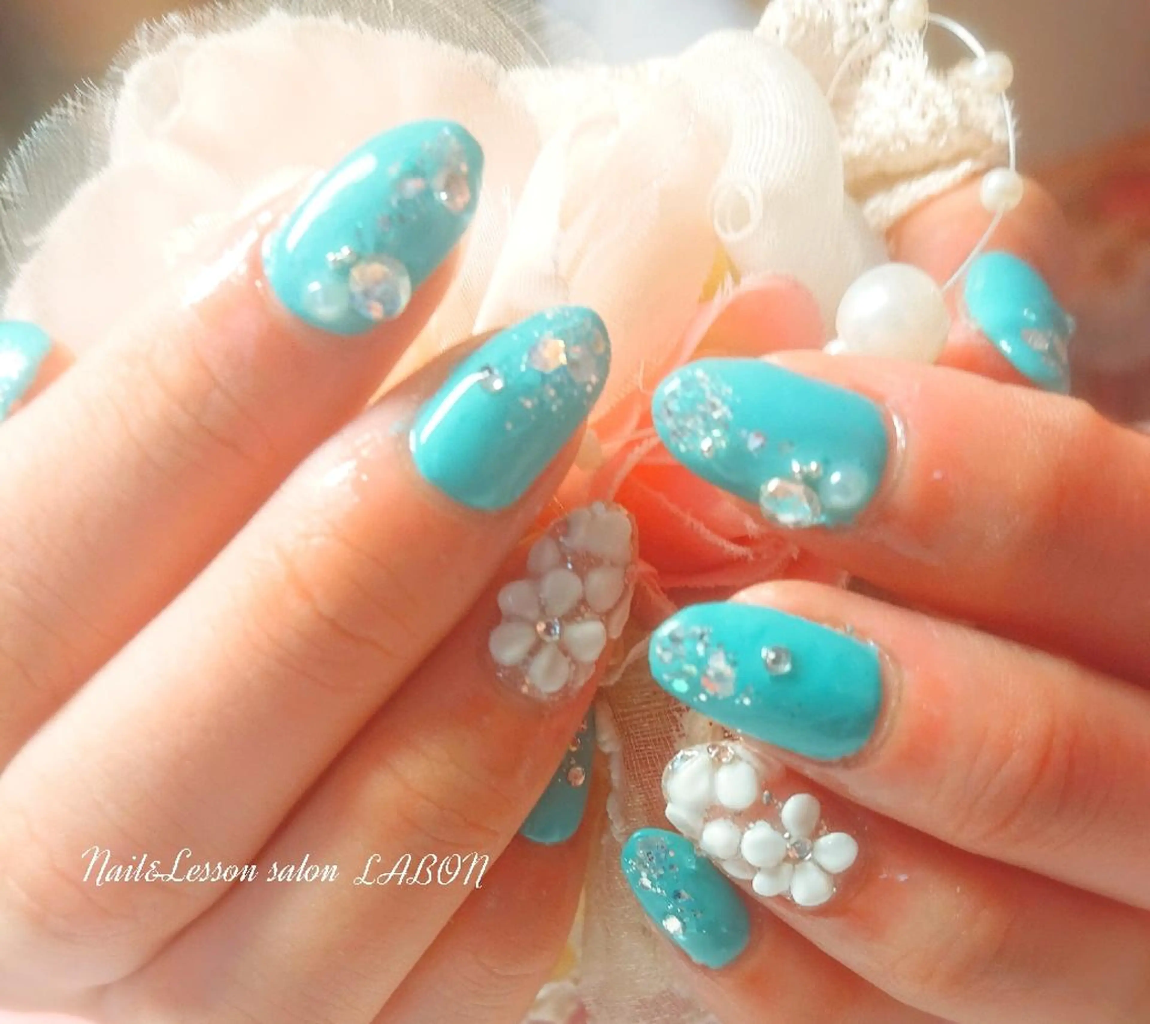 ネイル フラワーネイル Nail salon LABONのネイルデザイン