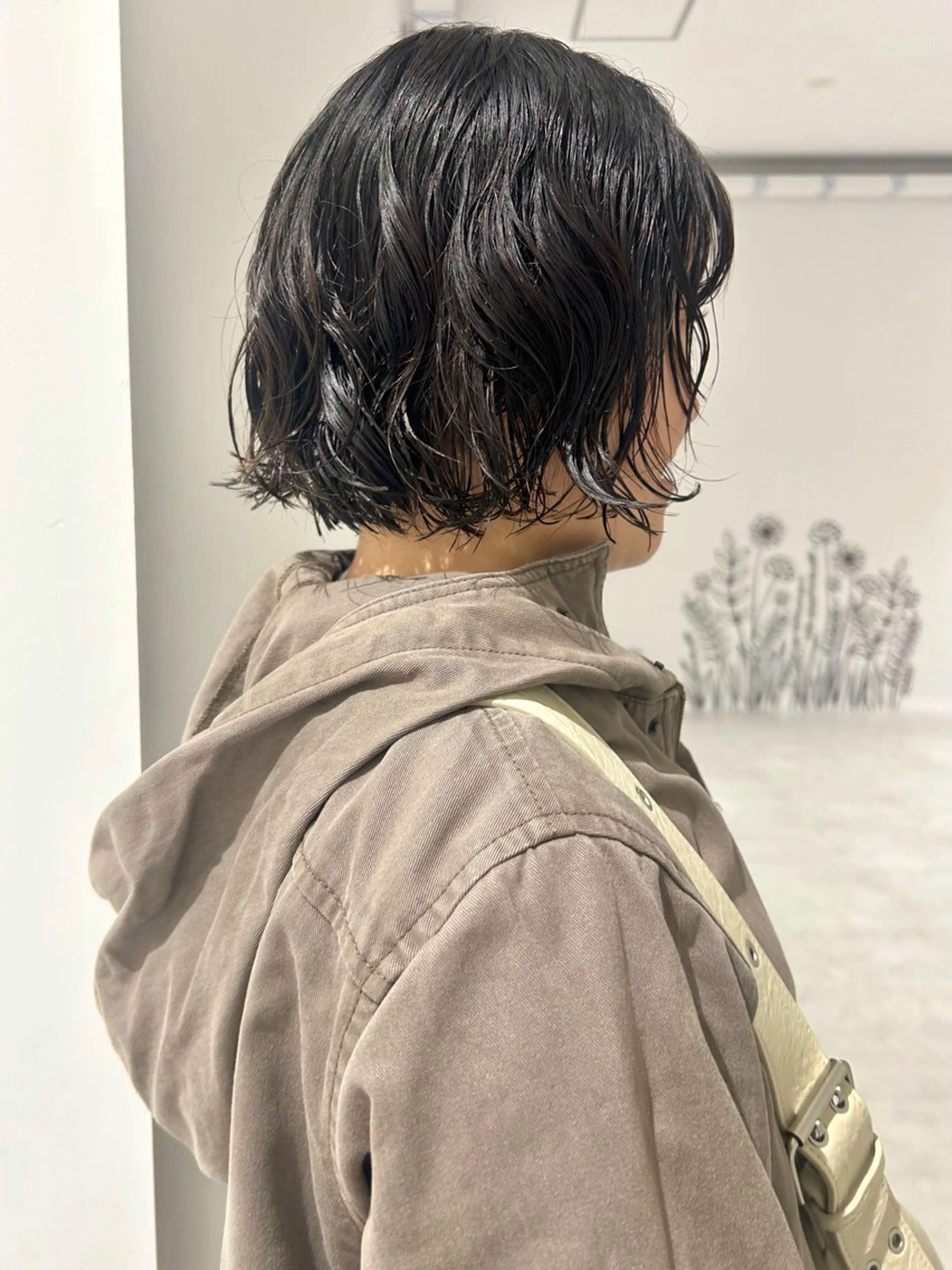 ショート パーマ パーマ 👔ボブ﹨似合 わせパーマ🩳ももかのヘアスタイル