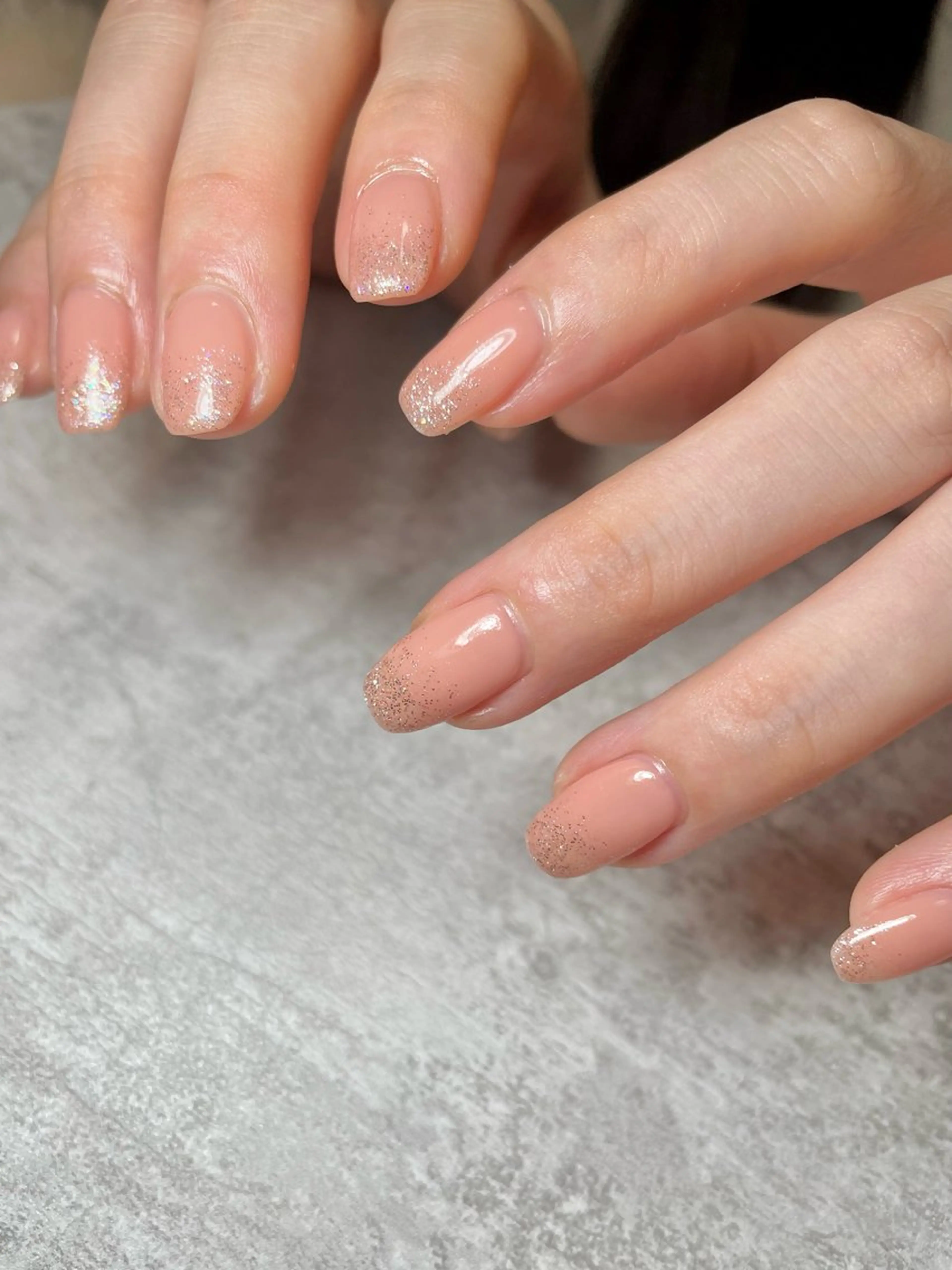ネイル グラデーション ラメ(グリッター) ラメグラデーション 持ち込み ワンカラーネイル BEAUTY GARDEN 【nail salon unseul】所属・nana .のネイルデザイン