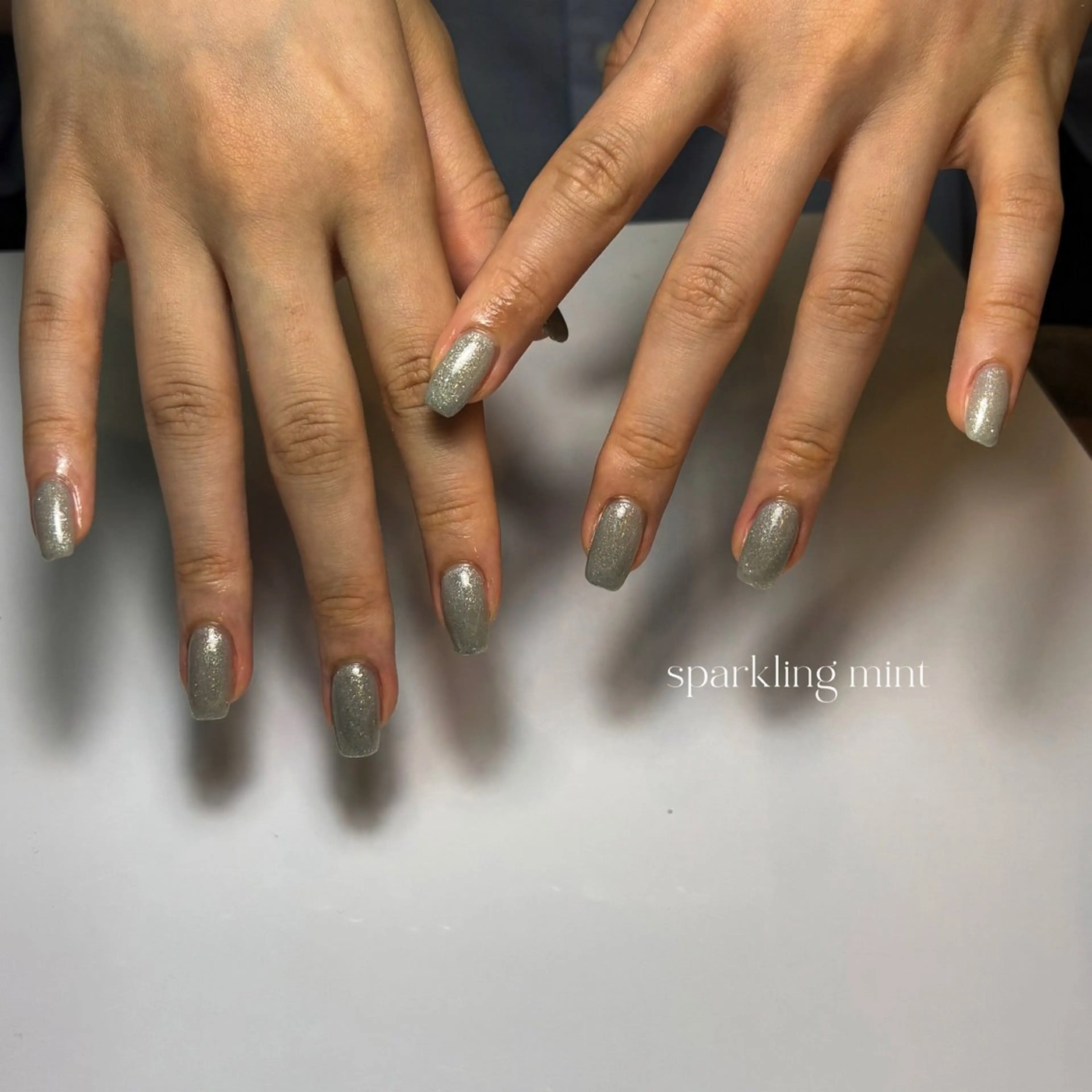 ネイル ブルー ワンカラーネイル 森ノ宮ネイル🌈☁️ seri🌞のネイルデザイン