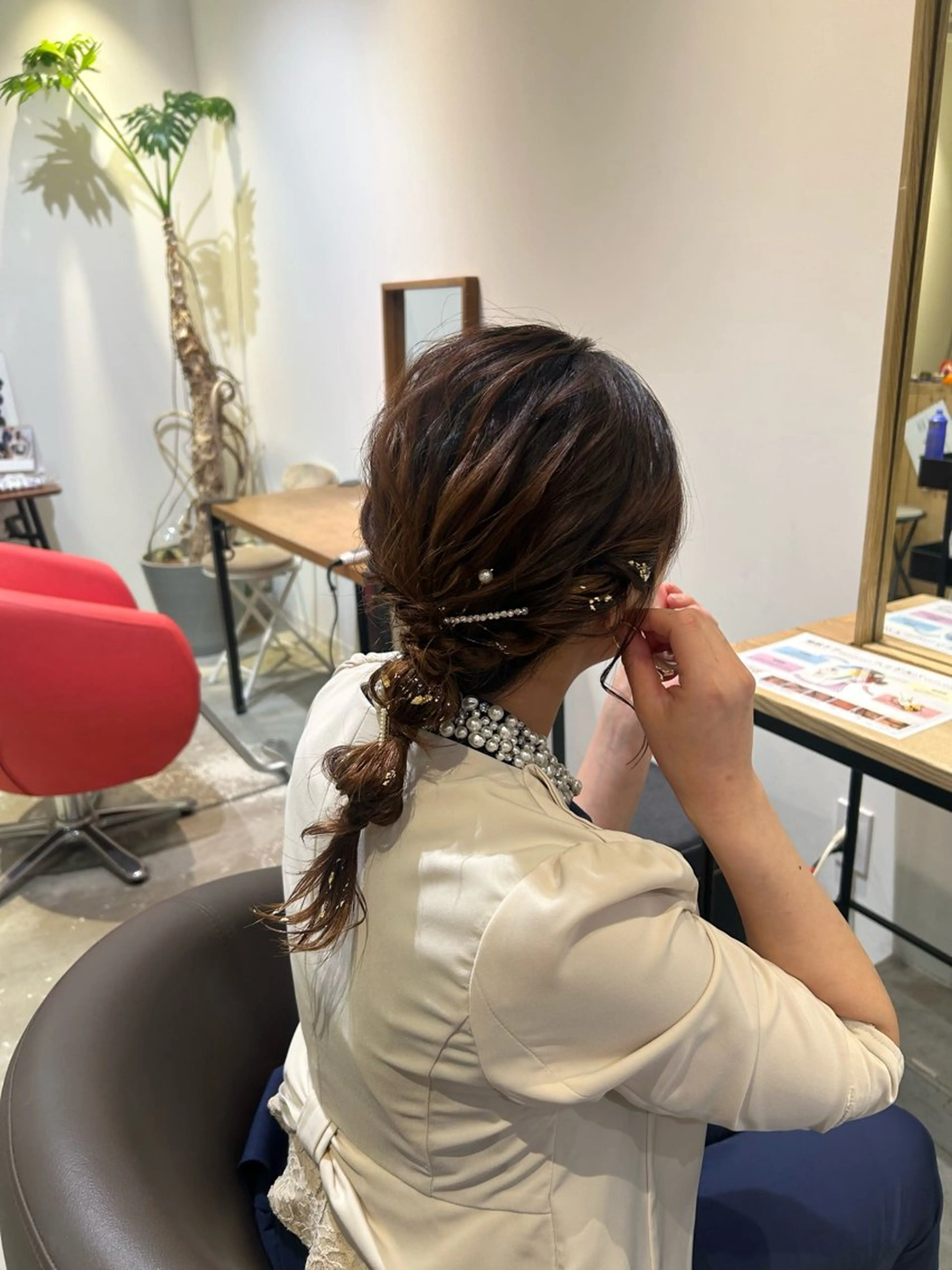 ミディアム ヘアアレンジ Journey所属・政木 きららのヘアスタイル