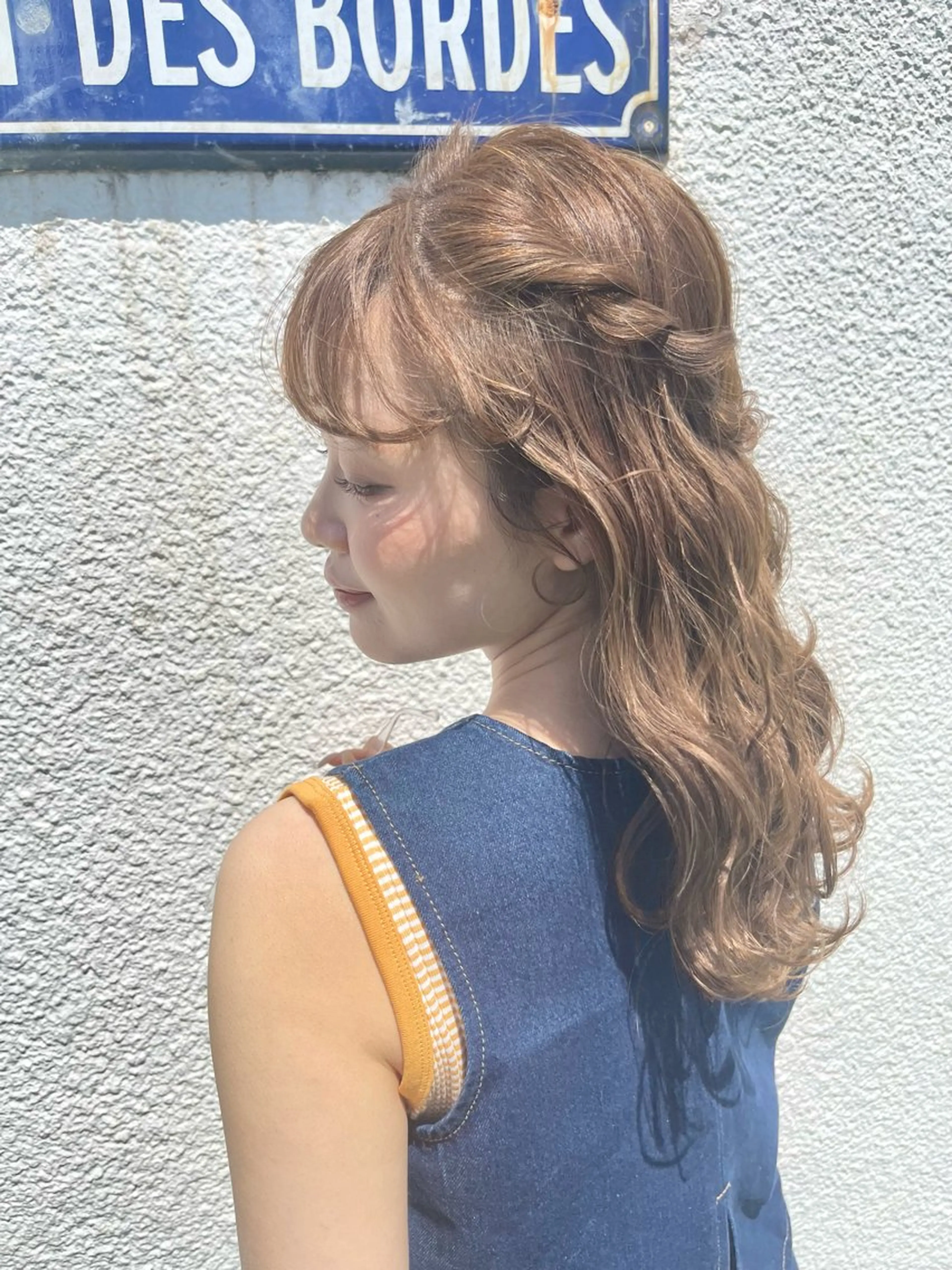 セミロング BEAUTECONCIER柏所属・トレンドパーマ 加藤菜月のヘアスタイル