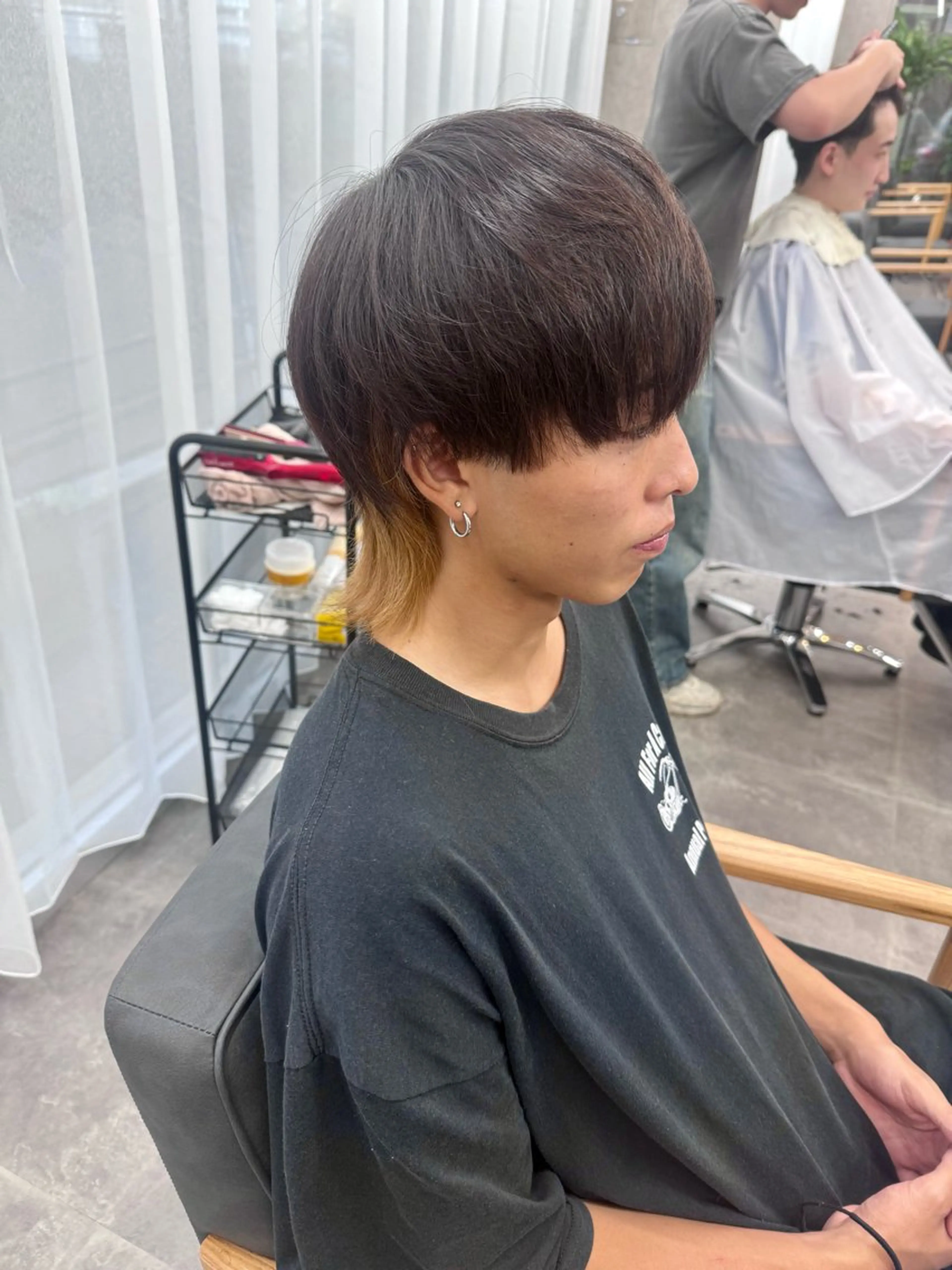 メンズ マッシュウルフ マッシュ メンズウルフカット ウルフカット カット 関/ニュアンスパーマ シャドウパーマ/千葉のヘアスタイル