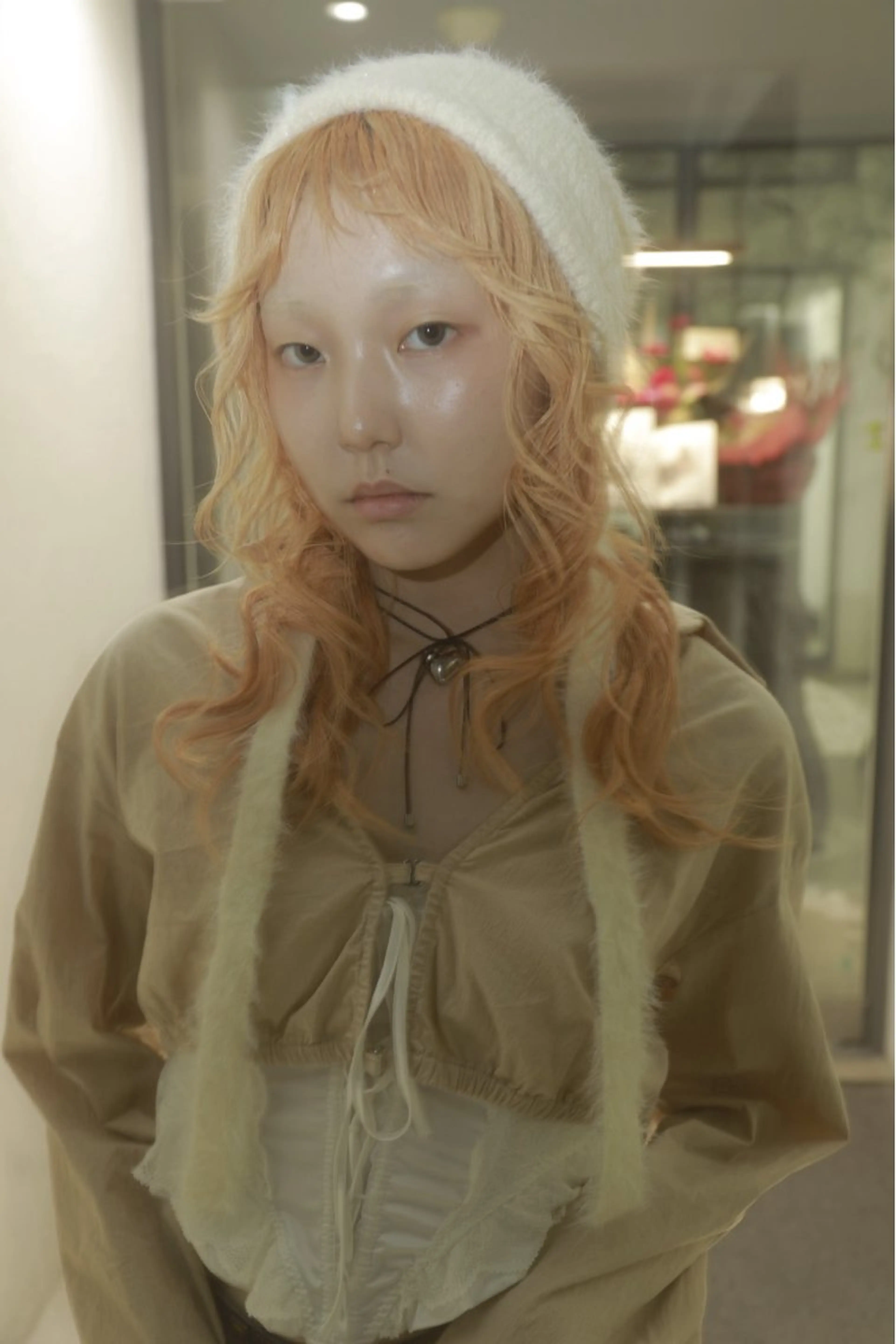 ロング カラー ブリーチモデル募集 古内柊のヘアスタイル