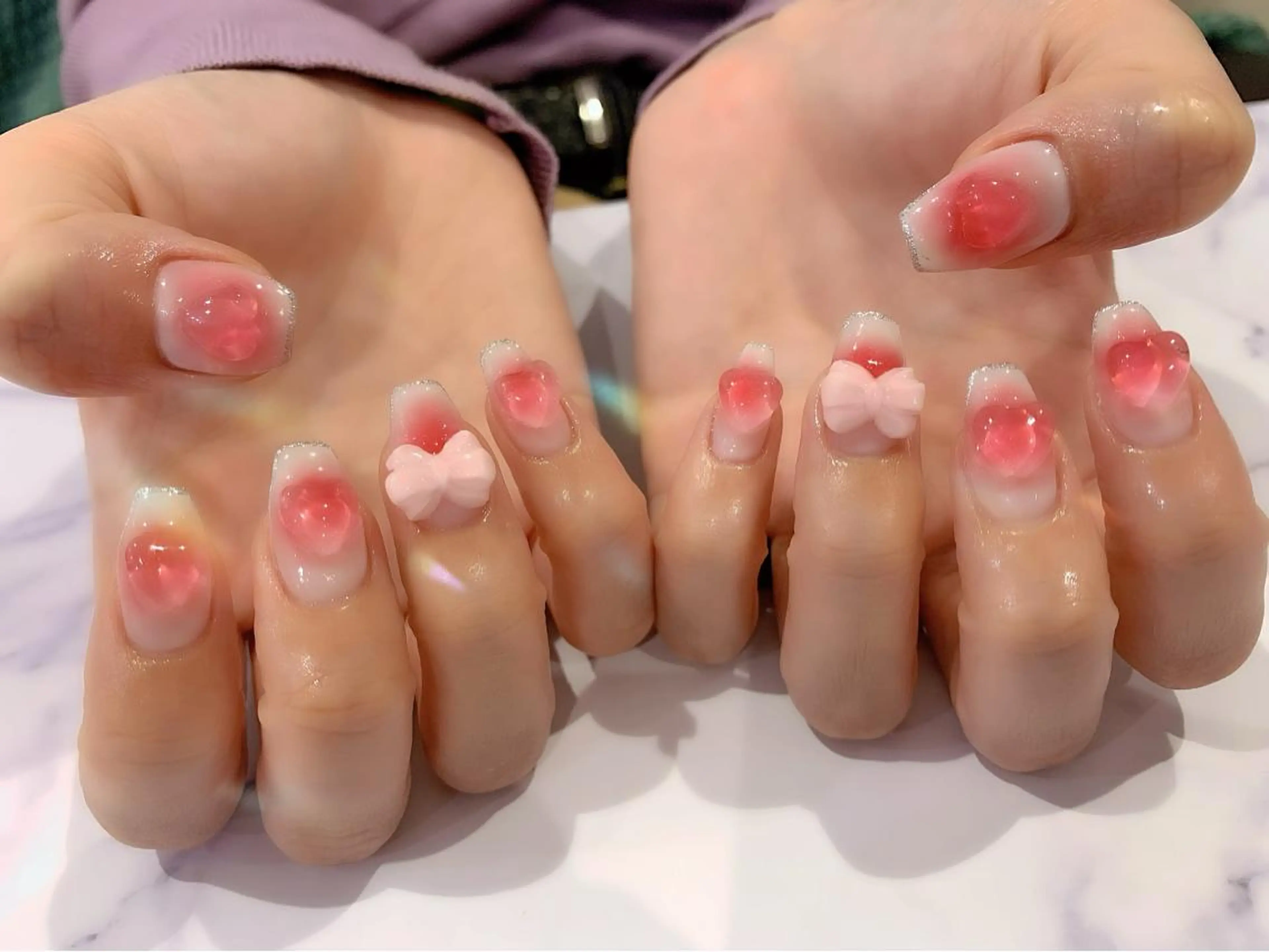 ミディアム ネイル ハンドネイル cho nailのネイルデザイン