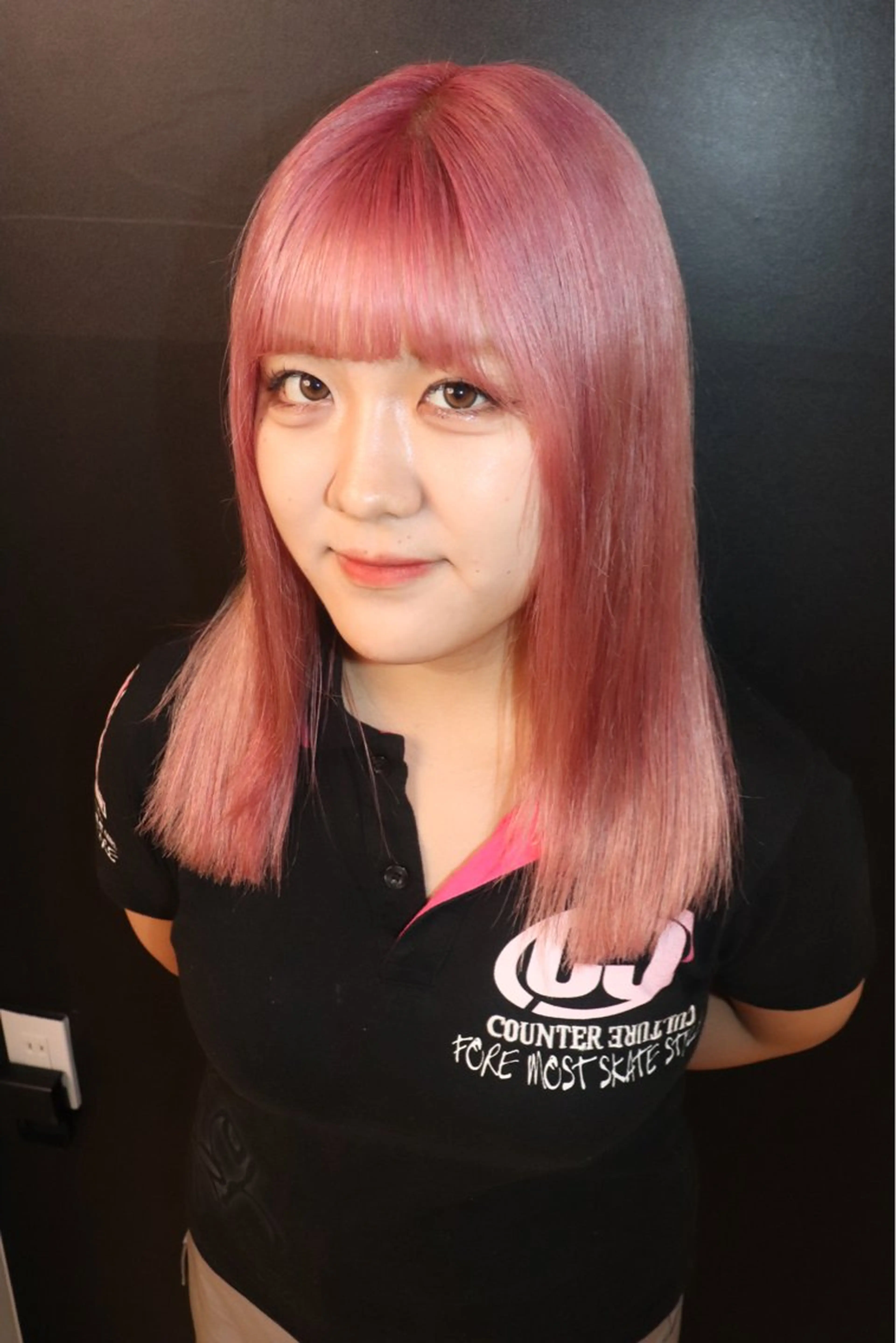 セミロング カラー ヘアアレンジ @kyoniyy KYONIのヘアスタイル