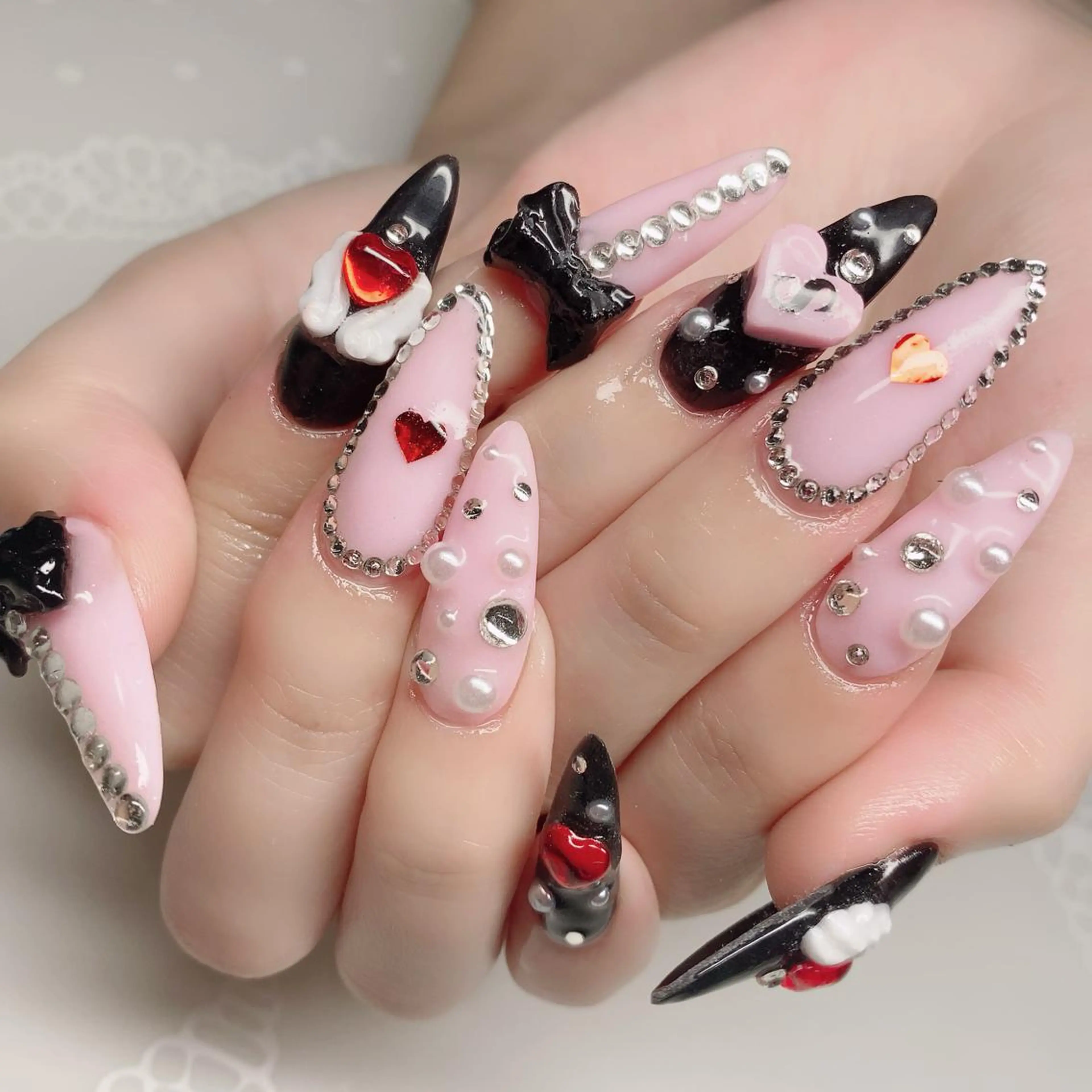 ロング ネイル ハンドネイル nail salon azuのネイルデザイン