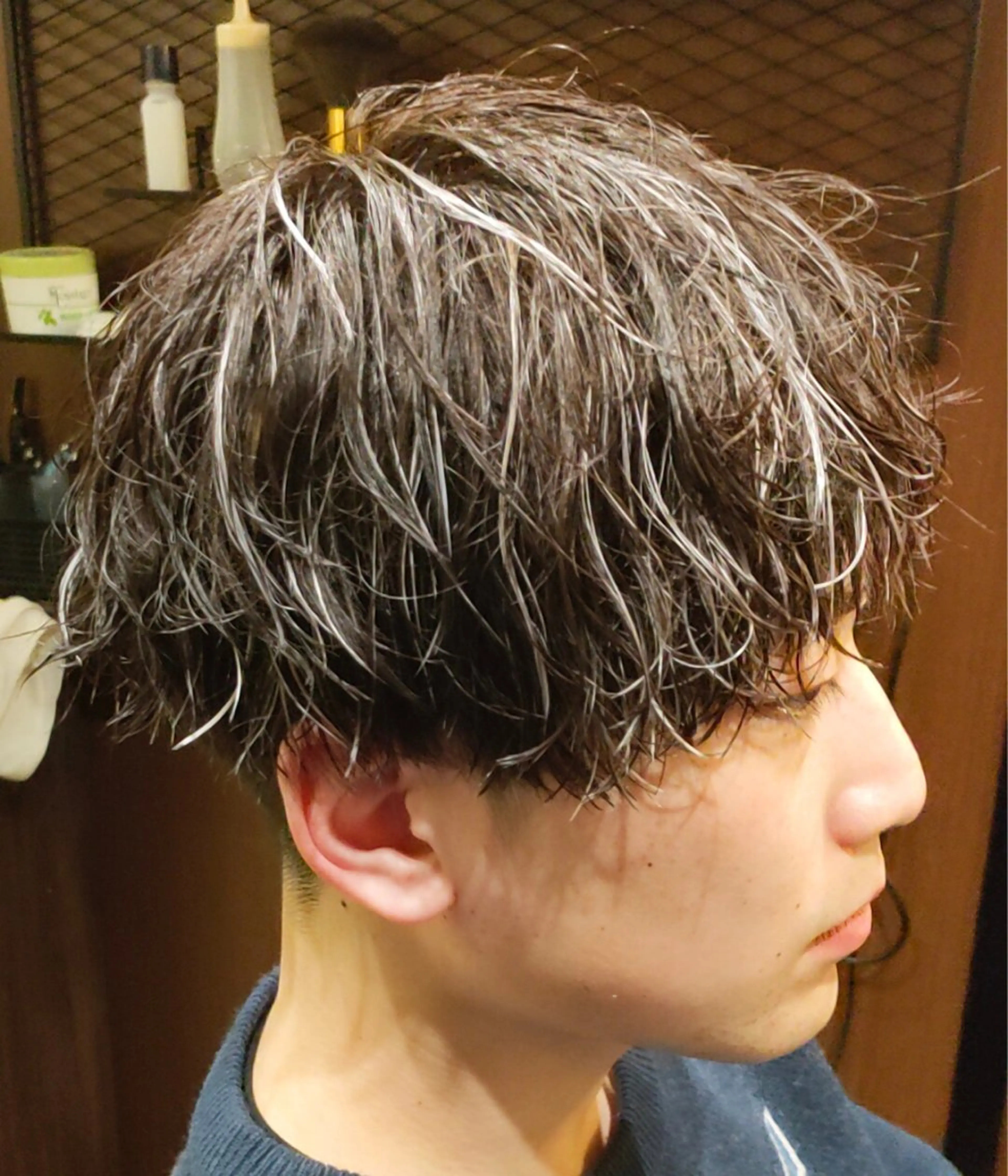 ショート メンズ メンズメッシュ マッシュ 波巻きパーマ 似合わせカット ショートヘア メンズ/ケアパーマ /hayashiのヘアスタイル
