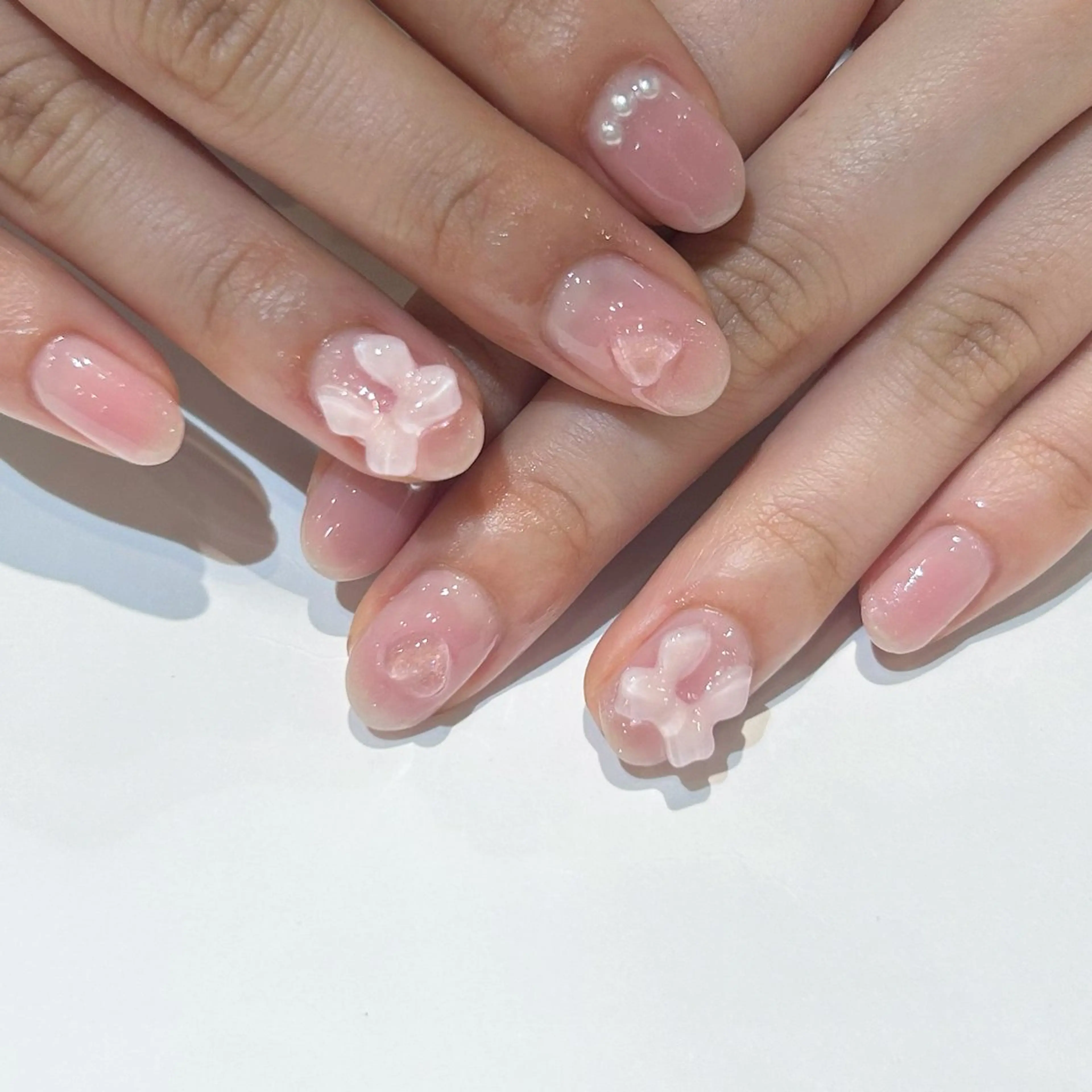ネイル ハンドネイル nail ♡" Riri韓国ガーリーのネイルデザイン